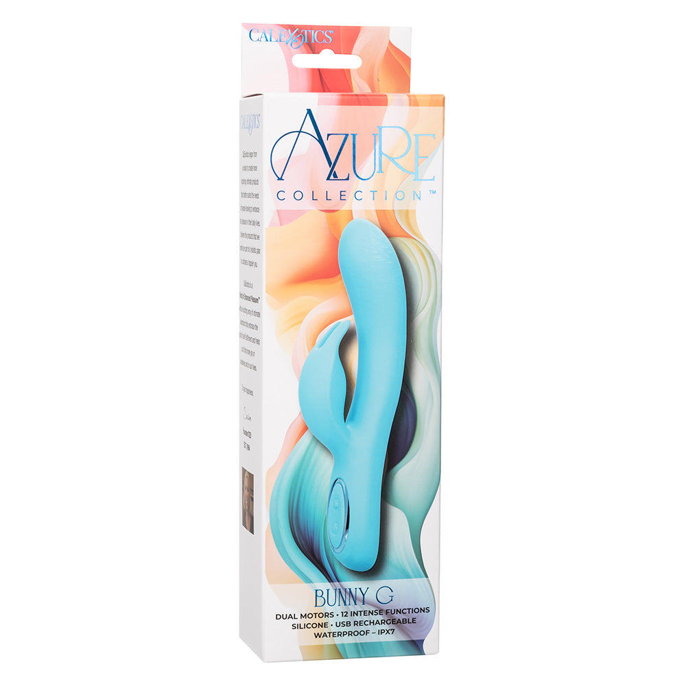 Premium Azure Collection Bunny G-Spot Rabbit Vibrator - Dual Stimulation for Women - Perfect for Couples & Solo Play - Waterproof & Rechargeable
