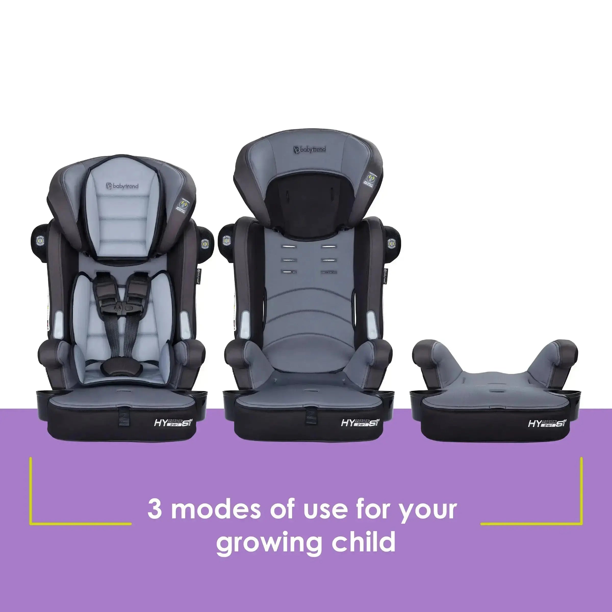 Hybrid™ SI 3-in-1 Convertible Car Seat with Side Impact Protection - Madrid Black (Target Exclusive) | Safe for Infants, Toddlers & Big Kids | Perfect for Travel, Daily Commute & Family Road Trips