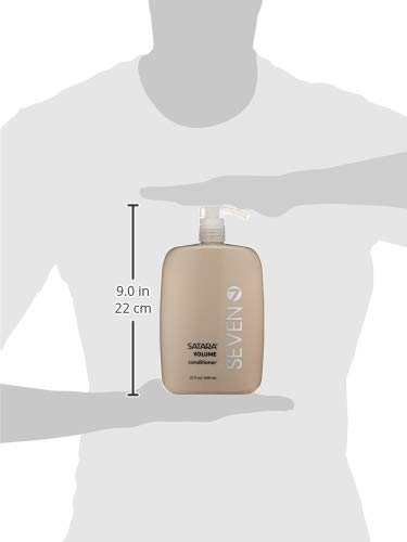 SEVEN Hair Care Satara Volume Conditioner for Women & Men - Sulfate & Paraben Free, Cruelty Free with Argan Oil, Pro Vitamin B5, Hydrolyzed Quinoa & Grapeseed Oil - Volumizing Treatment for Flat & Limp Hair - Made in USA - Perfect for Daily Hair Care & Salon-Quality Results at Home