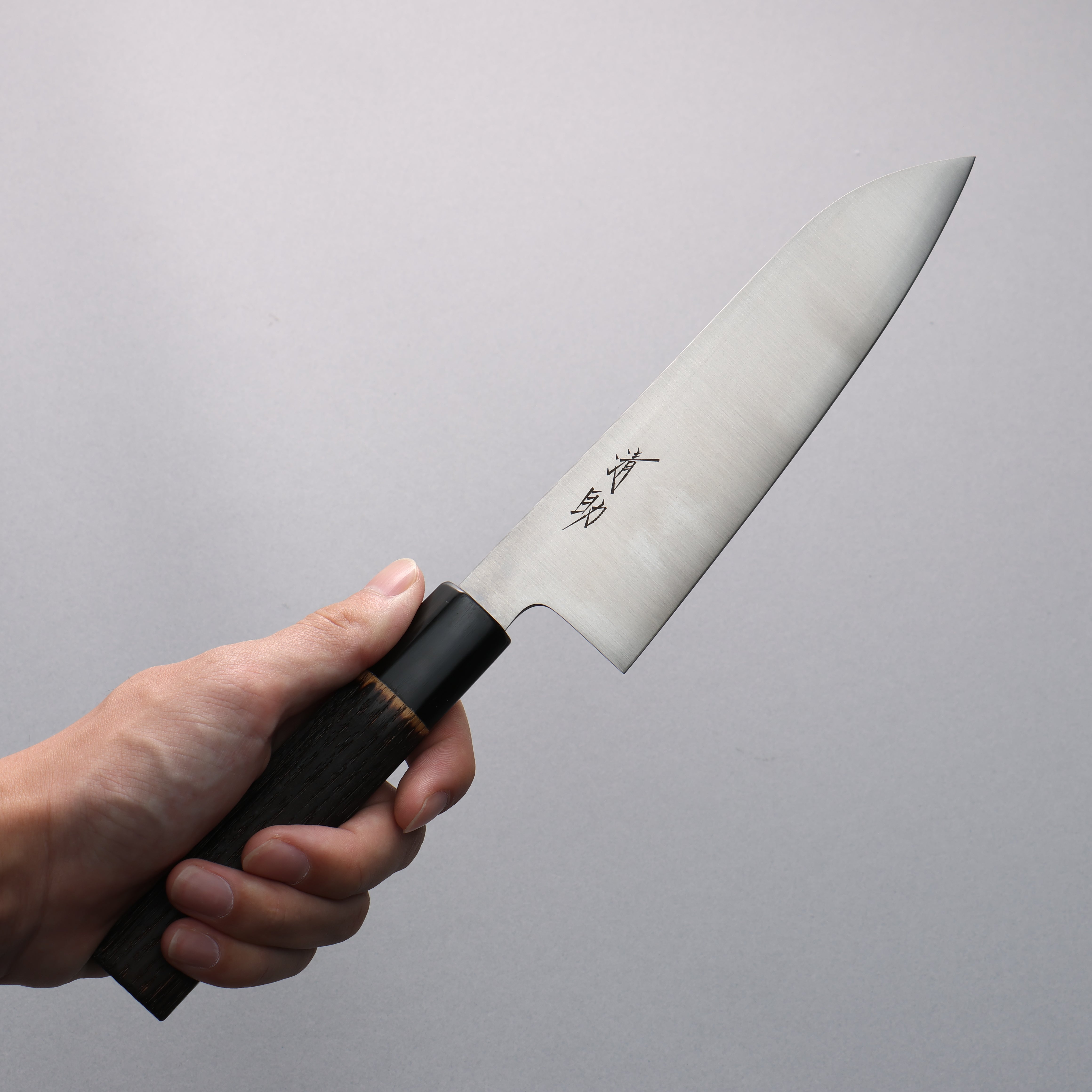Premium Seisuke Swedish Steel Santoku Knife 180mm - Ergonomic Burned Chestnut Handle - Perfect for Slicing, Dicing & Chopping Vegetables, Meat & Fish - Ideal for Home Chefs & Professional Kitchens