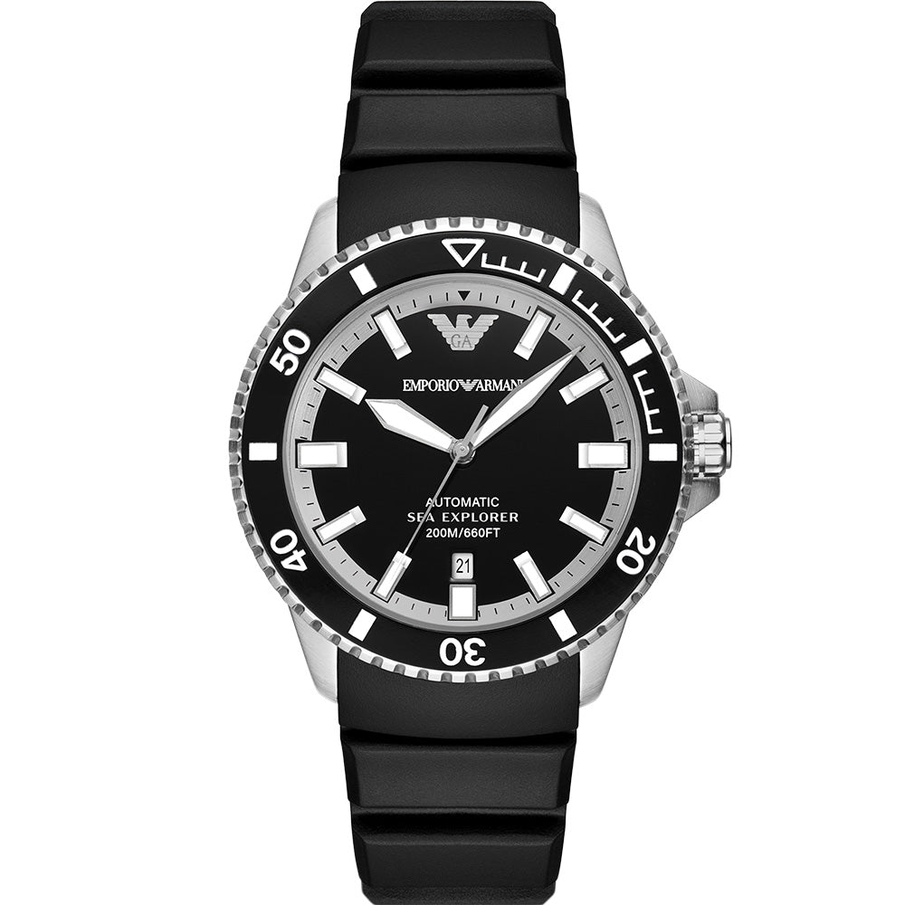 Emporio Armani Diver Pro AR60078 Automatic Men's Watch - Luxury Waterproof Dive Watch for Swimming, Snorkeling & Everyday Wear
