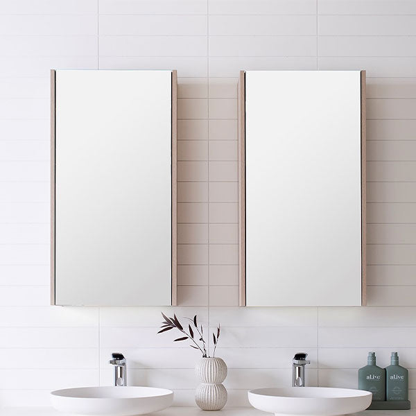 ADP Muse Mirrored Cabinet - Modern Bathroom Vanity with LED Lights & Storage | Perfect for Small Spaces, Makeup Vanity & Home Decor