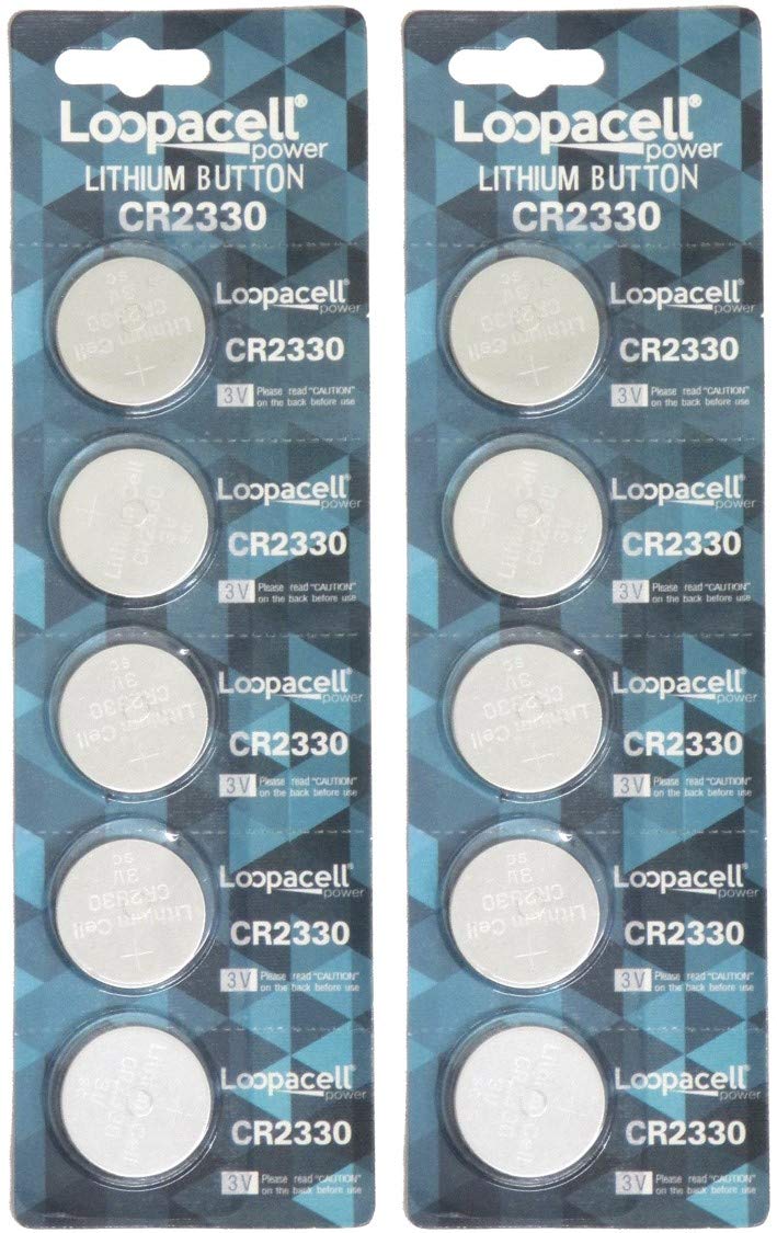 10 Pack CR2330 3V Lithium Batteries - Long Lasting Power for Watches, Calculators & Medical Devices