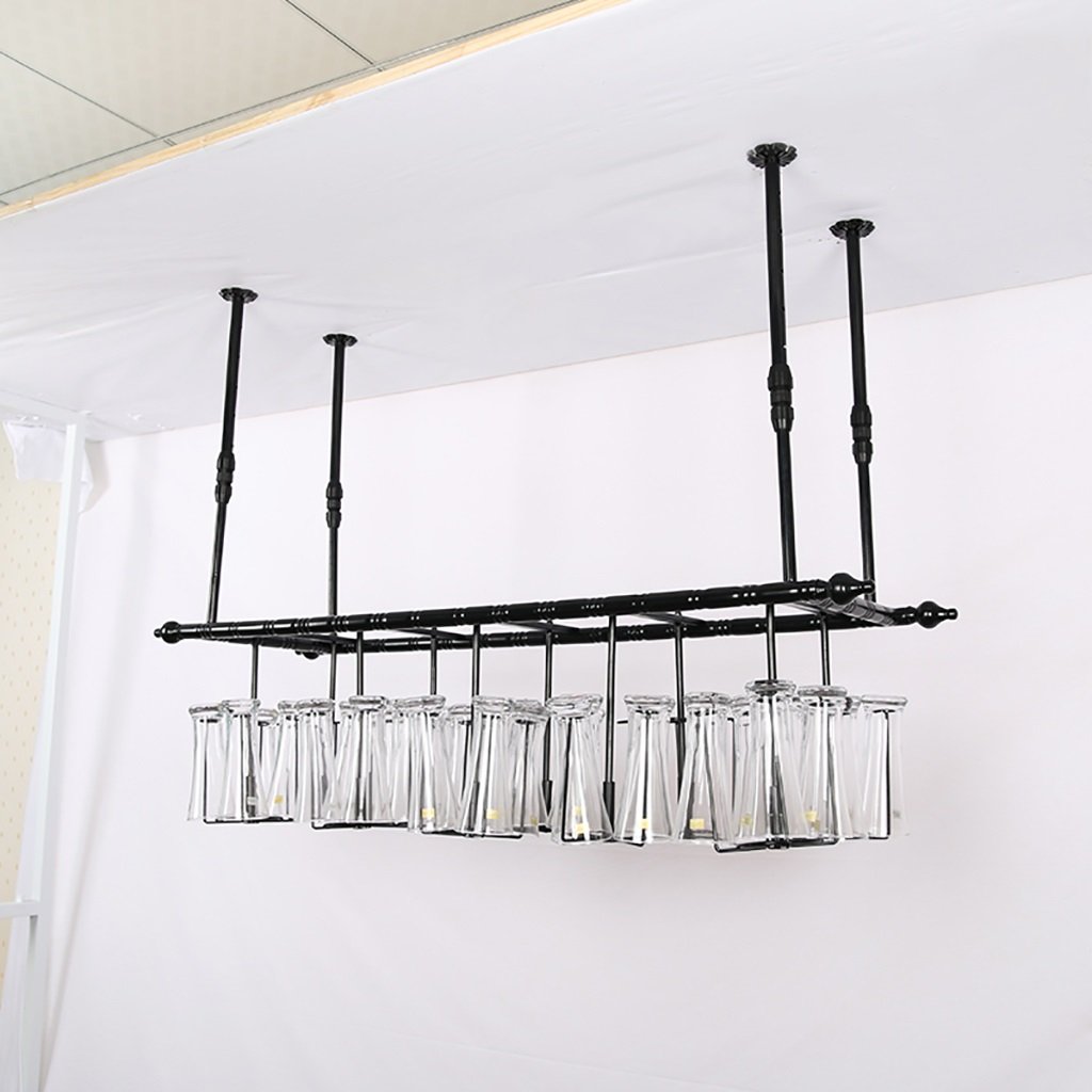 Premium Wine Glass Rack - Wall Mounted Glassware Holder for Champagne, Goblet & Stemware - Space Saving Storage Solution for Kitchen, Bar or Dining Room (10x35cm)