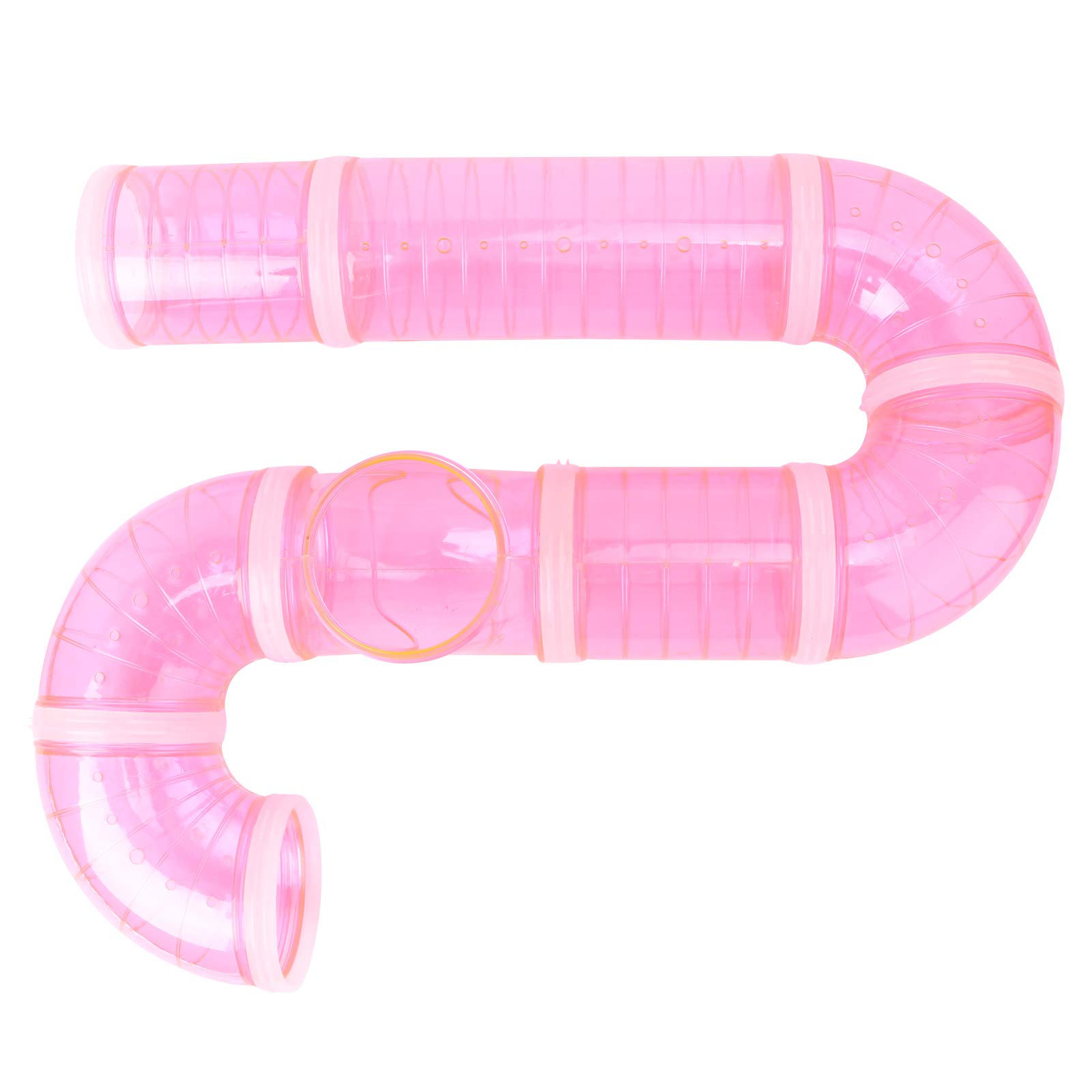 5PCS DIY Hamster Tunnel Plastic Pipe Tube Set - Hamster Cage Accessories & Chew Toys for Small Pets - Fun Play Tubes for Hamsters, Gerbils, Mice - Perfect for Cage Enrichment & Exercise