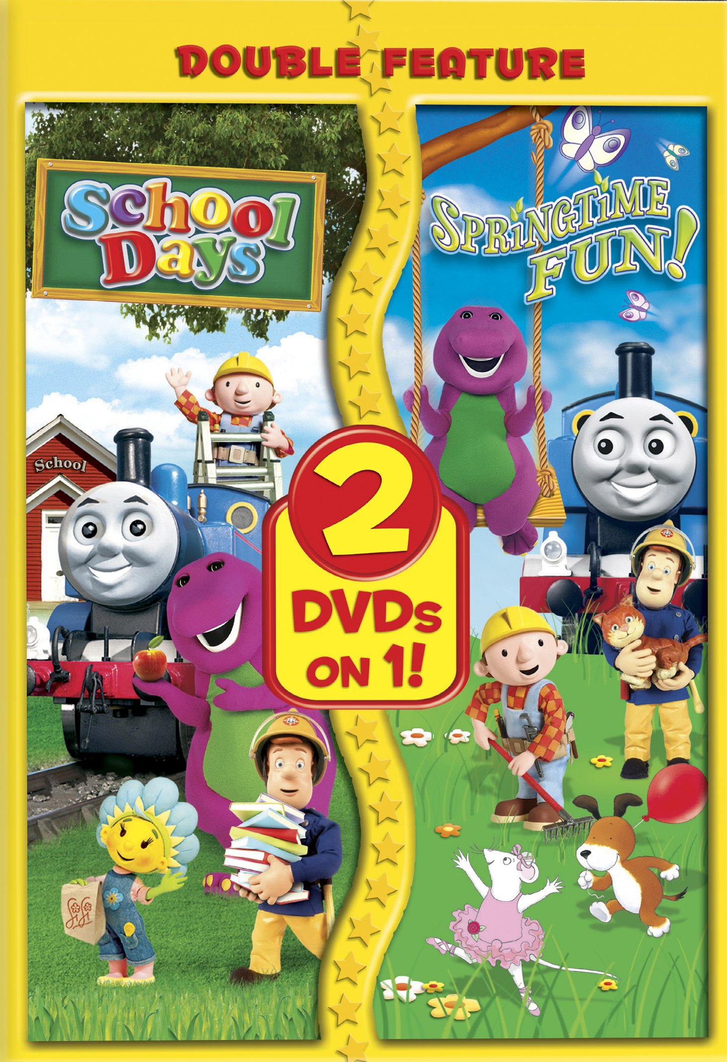 School Days & Summertime Fun - Double Feature DVD | Family Movie Collection | Perfect for Kids' Parties & Summer Vacation Entertainment