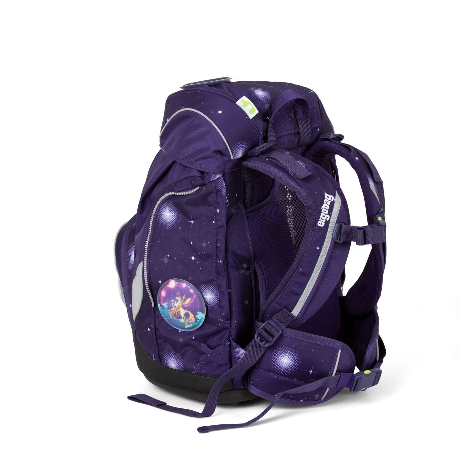 ergobag Pack School Backpack 6-Piece Set - Beargasus Glow Edition | Lightweight Durable Kids Bookbag for Elementary Students | Perfect for School, Travel & Outdoor Adventures