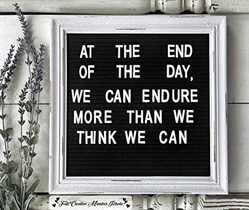 10x10 Rustic Farmhouse Black Felt Letter Board with Wooden Frame - Changeable Message Sign for Baby Announcements, Weddings & Home Decor - Includes 350 Letters & Stand (Perfect for Nursery, Events & Rustic Weddings)