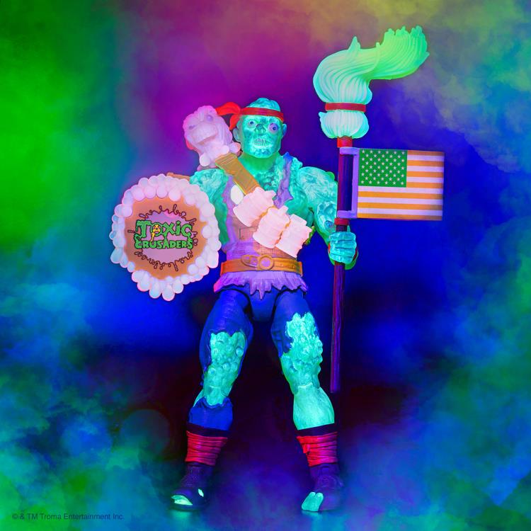 Toxic Crusaders ULTIMATES! Toxie (Radioactive Red Rage) Action Figure - Collectible Toy for Fans, Horror Movie Merchandise & 90s Nostalgia - Perfect for Display, Gifts, and Pop Culture Collections