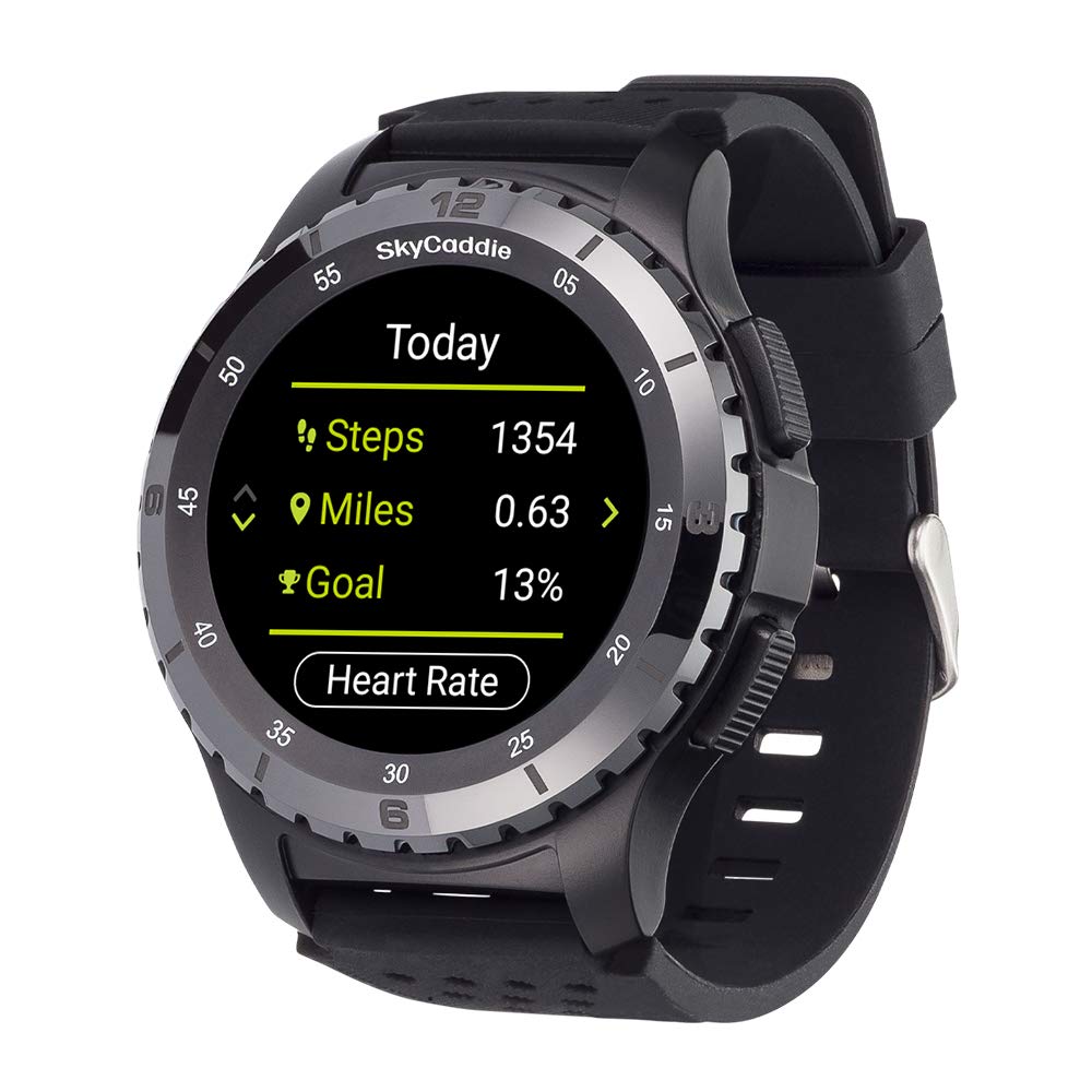 PlayBetter SkyCaddie LX5C Golf GPS Watch Bundle - Touchscreen Golf Range Finder Smartwatch with Ceramic Bezel, 35K+ Preloaded Courses, HoleVue & IntelliGreen Technology | Digital Scorecard & 5000mAh Portable Charger | Perfect for Golfers & Outdoor Enthusiasts