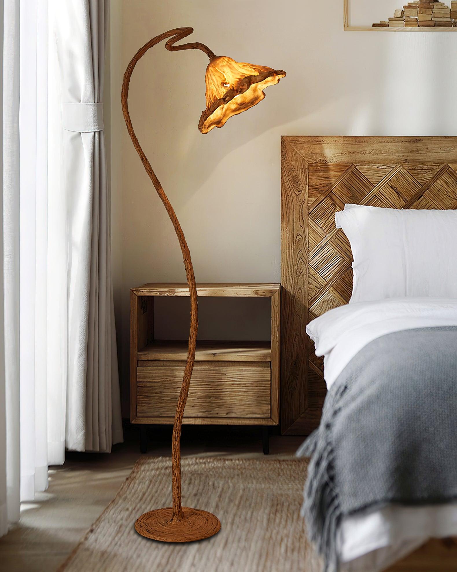 Elegant Lotus Leaf Floor Lamp - Modern Home Decor Lighting for Living Room, Bedroom & Office - Adjustable Brightness & Energy Efficient LED Bulb