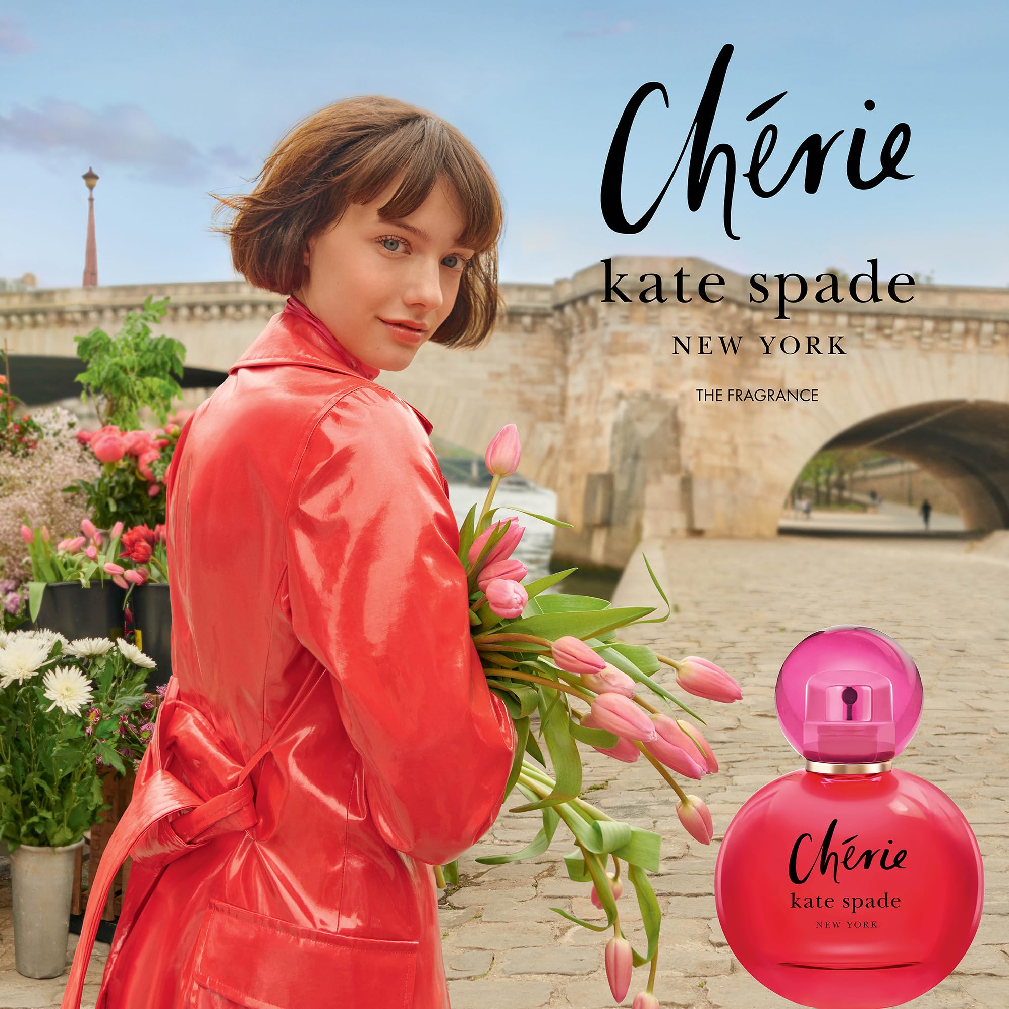 Kate Spade New York Cherie Eau de Parfum 3-Piece Gift Set - Full Size Perfume, Body Lotion & Travel Spray | Luxury Fragrance Gift for Women, Birthday & Anniversary Present | Perfect for Everyday Wear & Special Occasions
