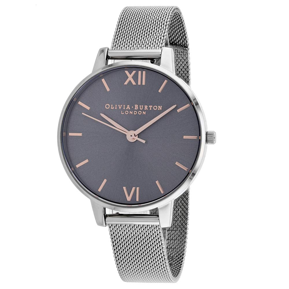 Olivia Burton Dark Grey Dial Ladies Watch OB16MD80 - Elegant Women's Wristwatch for Office, Party & Everyday Wear