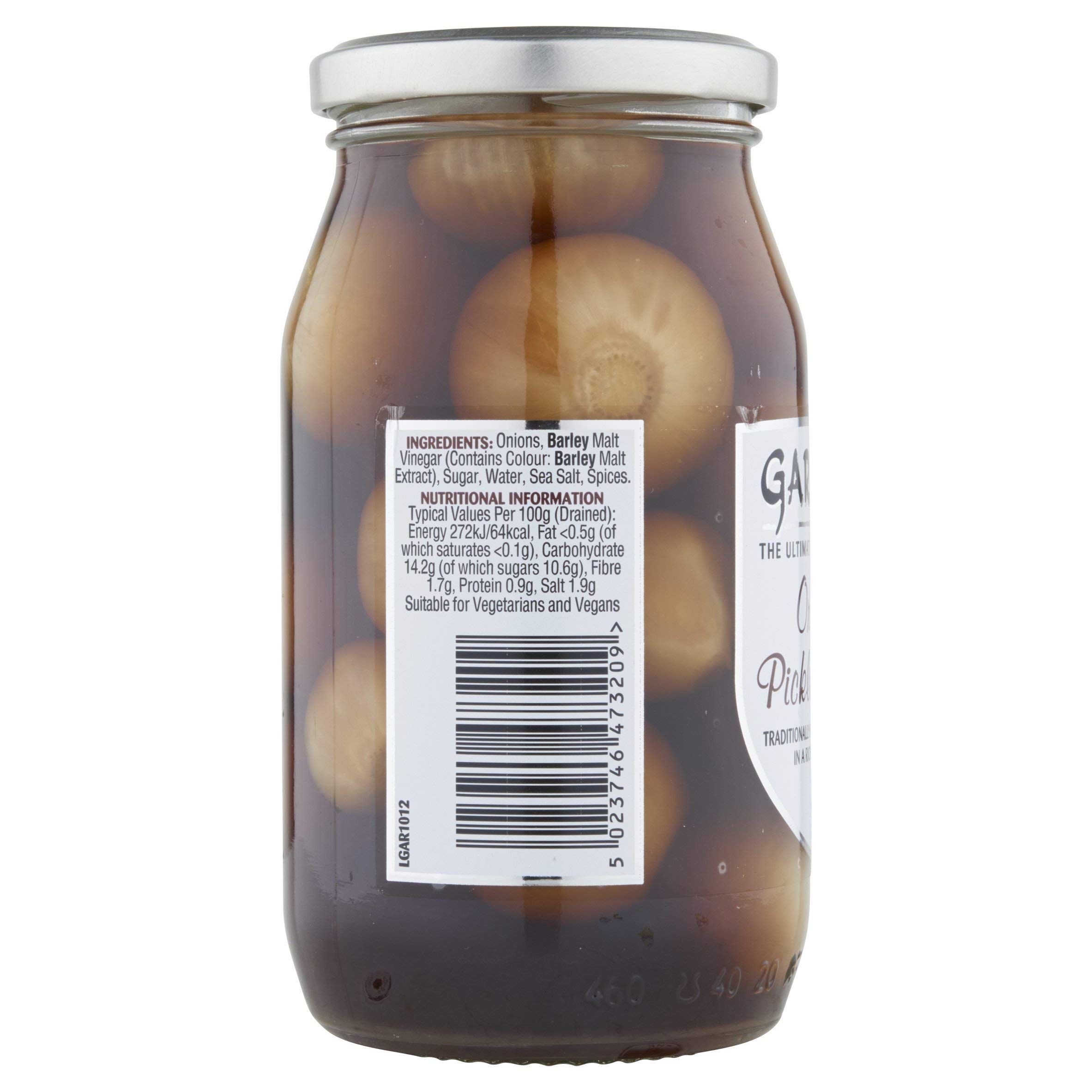 Garner's Pickled Onions 454g (16oz) - Crunchy Sweet & Tangy Cocktail Onions for Martinis, Salads & Charcuterie Boards - Premium Pickled Vegetables for Gifts & Gourmet Cooking