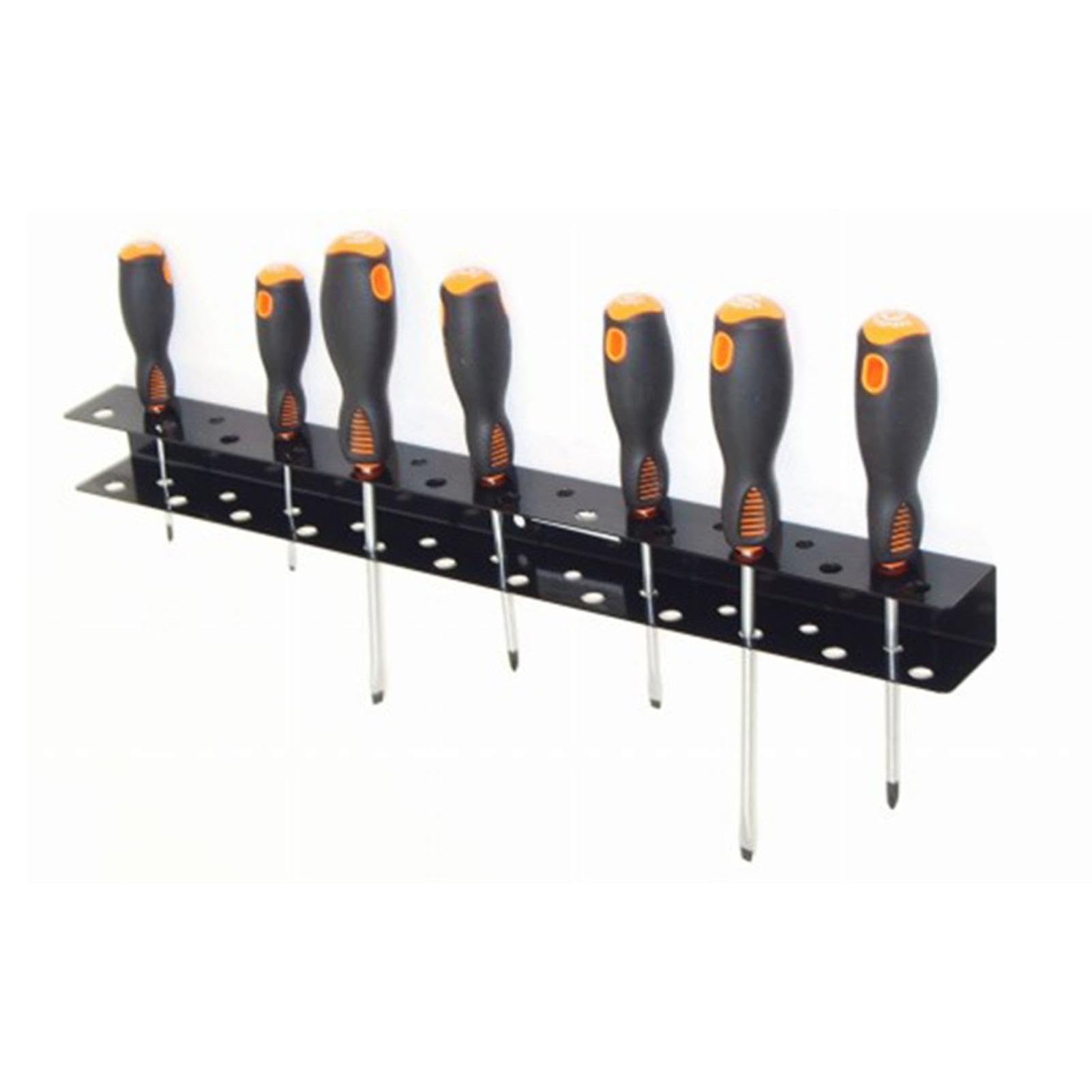 Wall Mount Tool Organizer - Heavy Duty Storage Rack for Screwdrivers & Hand Tools | Workshop, Garage, Shed & Home Organization Solution | Perfect for DIY Projects & Professional Workspaces