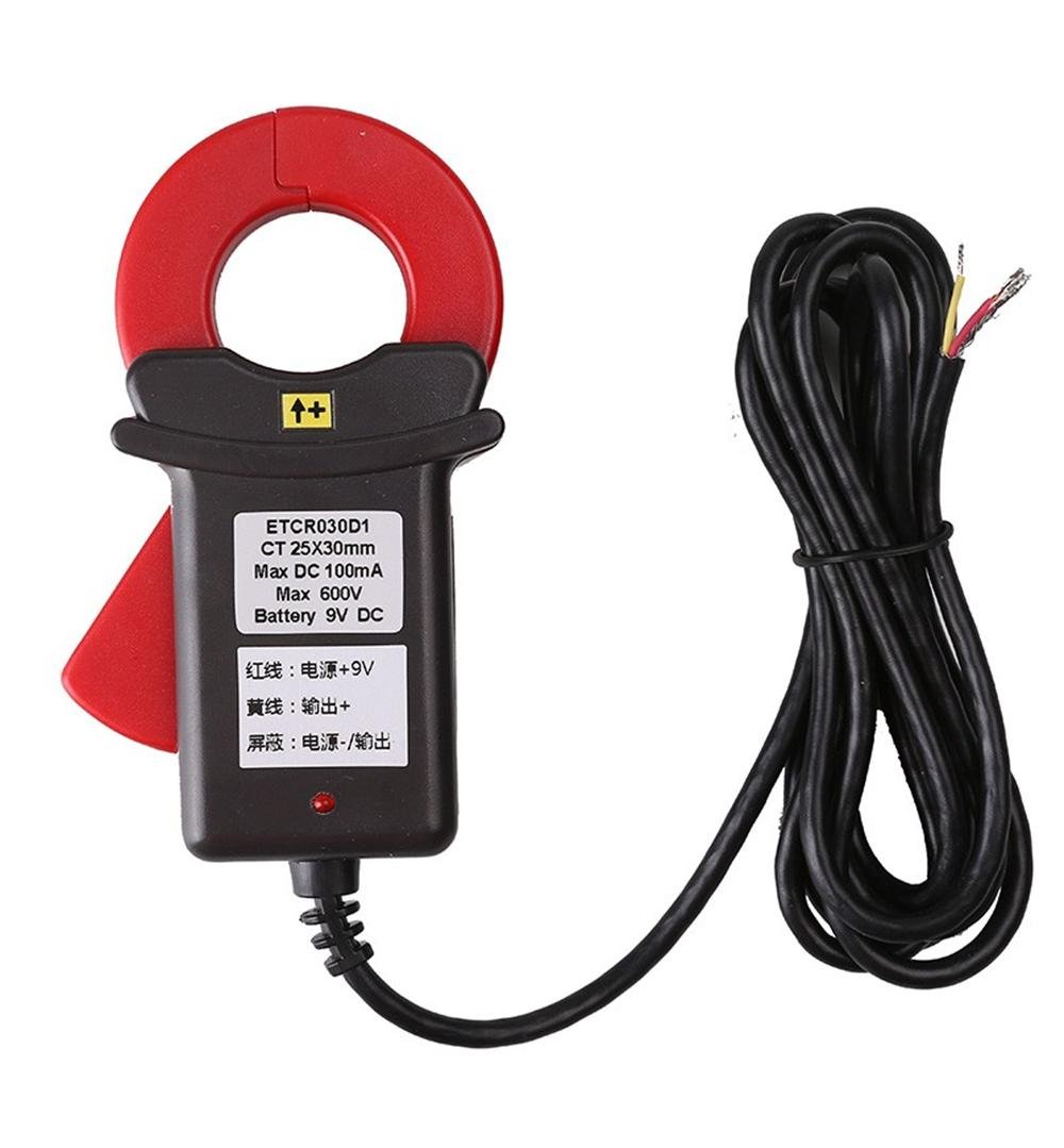 ETCR030D1 DC Clamp Leakage Current Sensor Meter - 0.0mA to 100mA Range, 1mA Resolution - Ideal for Solar Panel Systems, EV Chargers & Industrial Equipment Testing