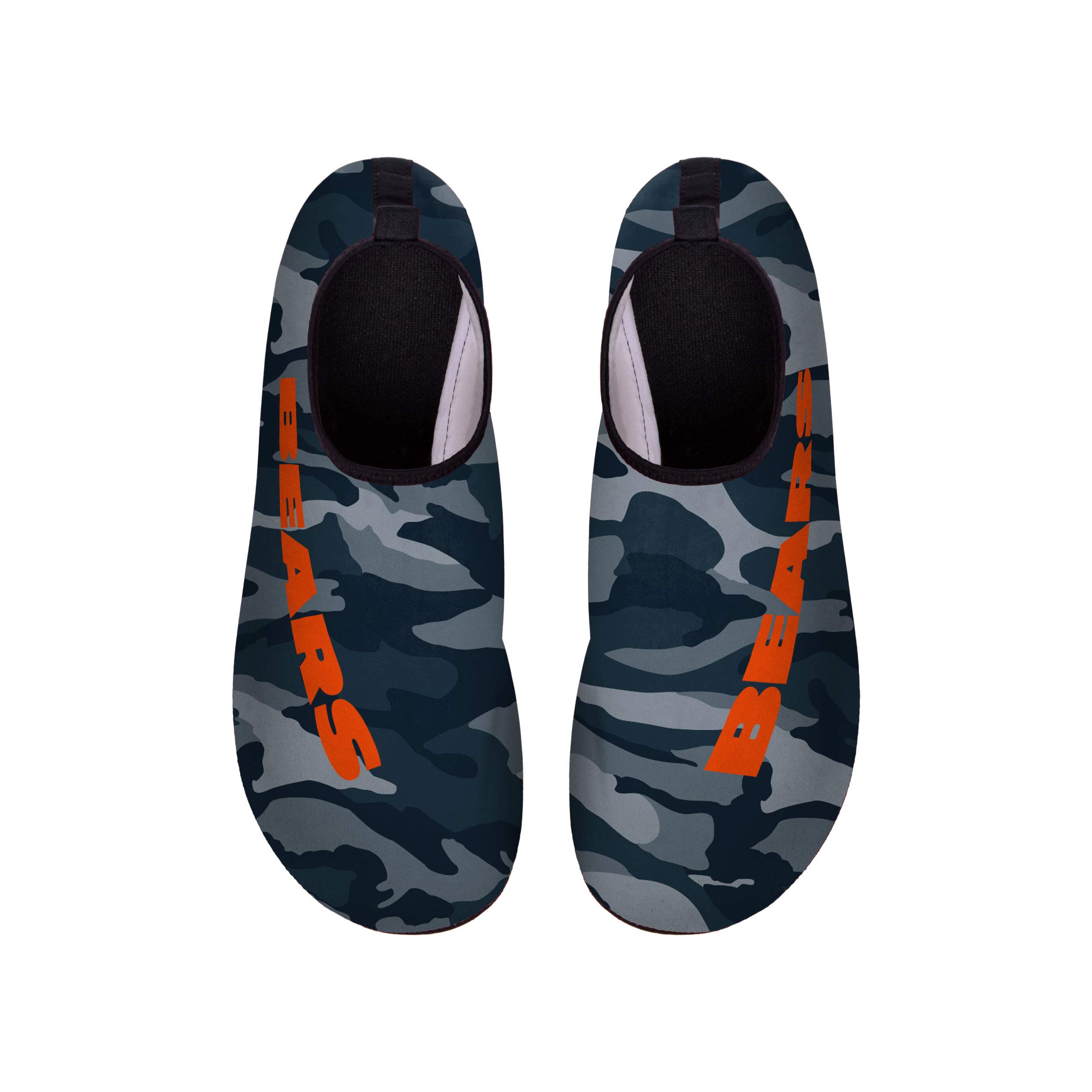 FOCO Men's NCAA & NFL Team Camo Water Shoes - Quick-Dry Aqua Socks for Swimming, Beach & Water Sports | Lightweight Non-Slip Water Shoes for Men