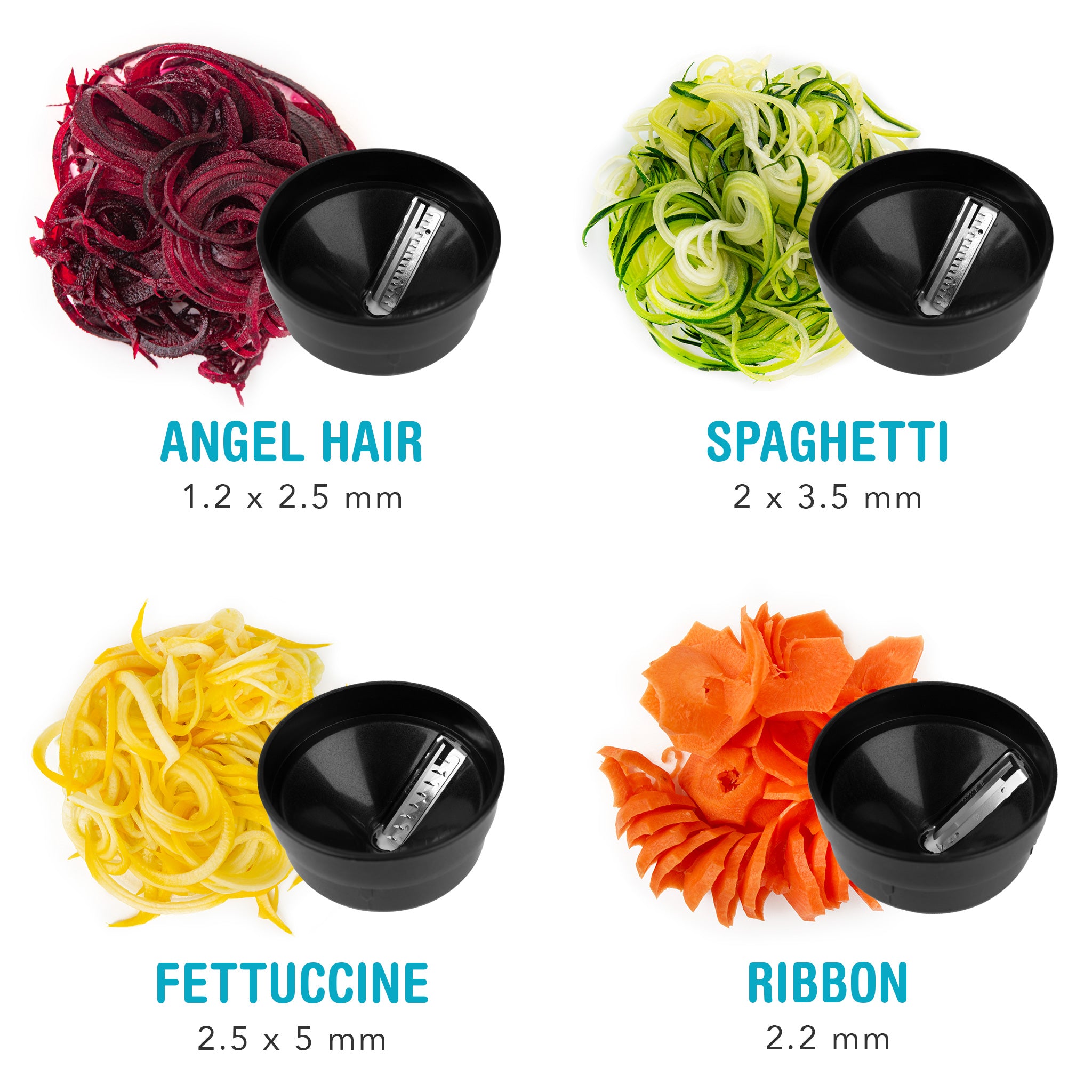 Shine Kitchen Co.® Electric Spiralizer - Vegetable & Fruit Spiral Slicer for Healthy Noodles, Zucchini Pasta, Sweet Potato Curly Fries - Perfect for Low-Carb, Keto, Vegan Diets & Meal Prep