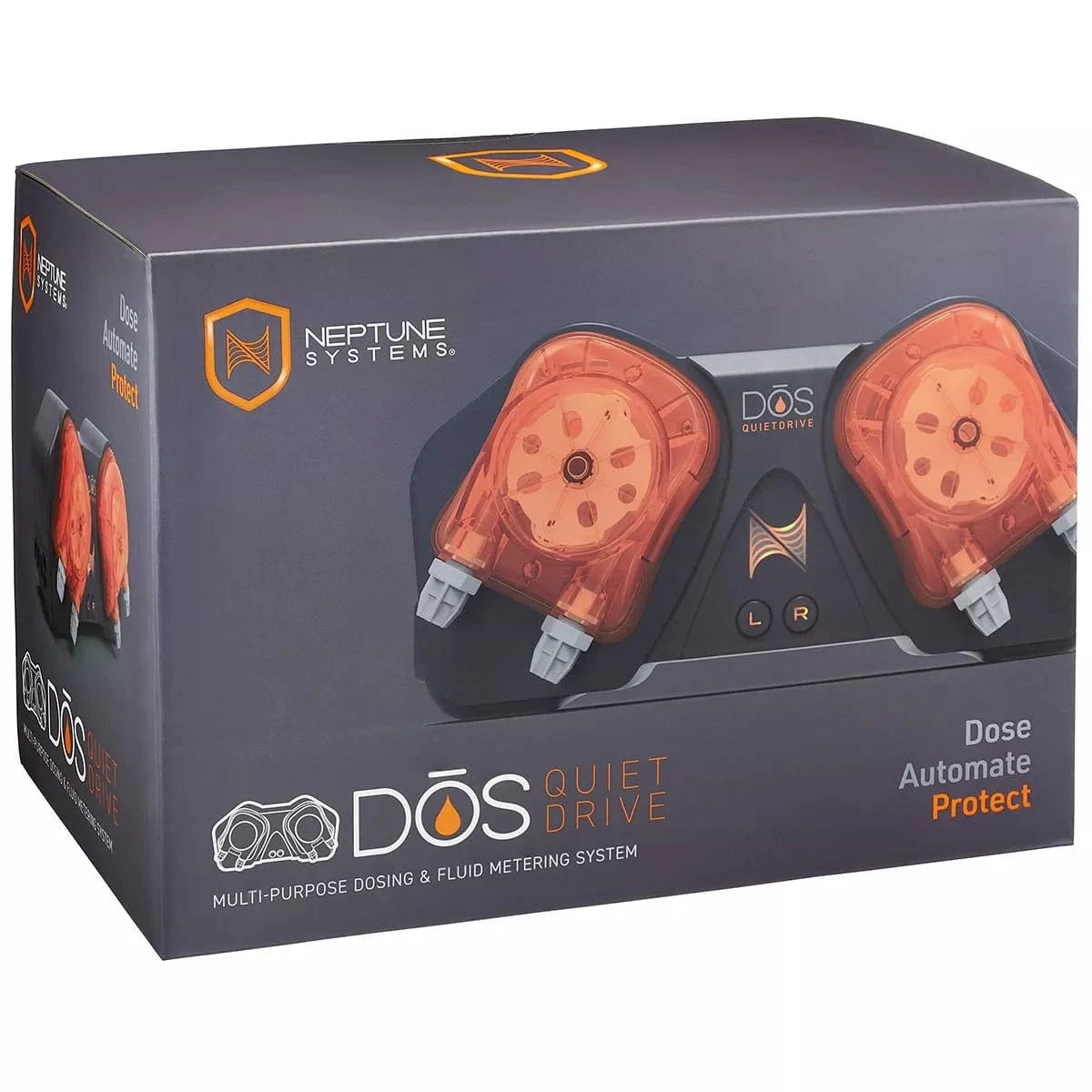 Neptune Systems DOS QD Dosing and Fluid Metering System - Precision Aquarium Dosing Pump for Reef Tanks, Saltwater & Freshwater Aquariums