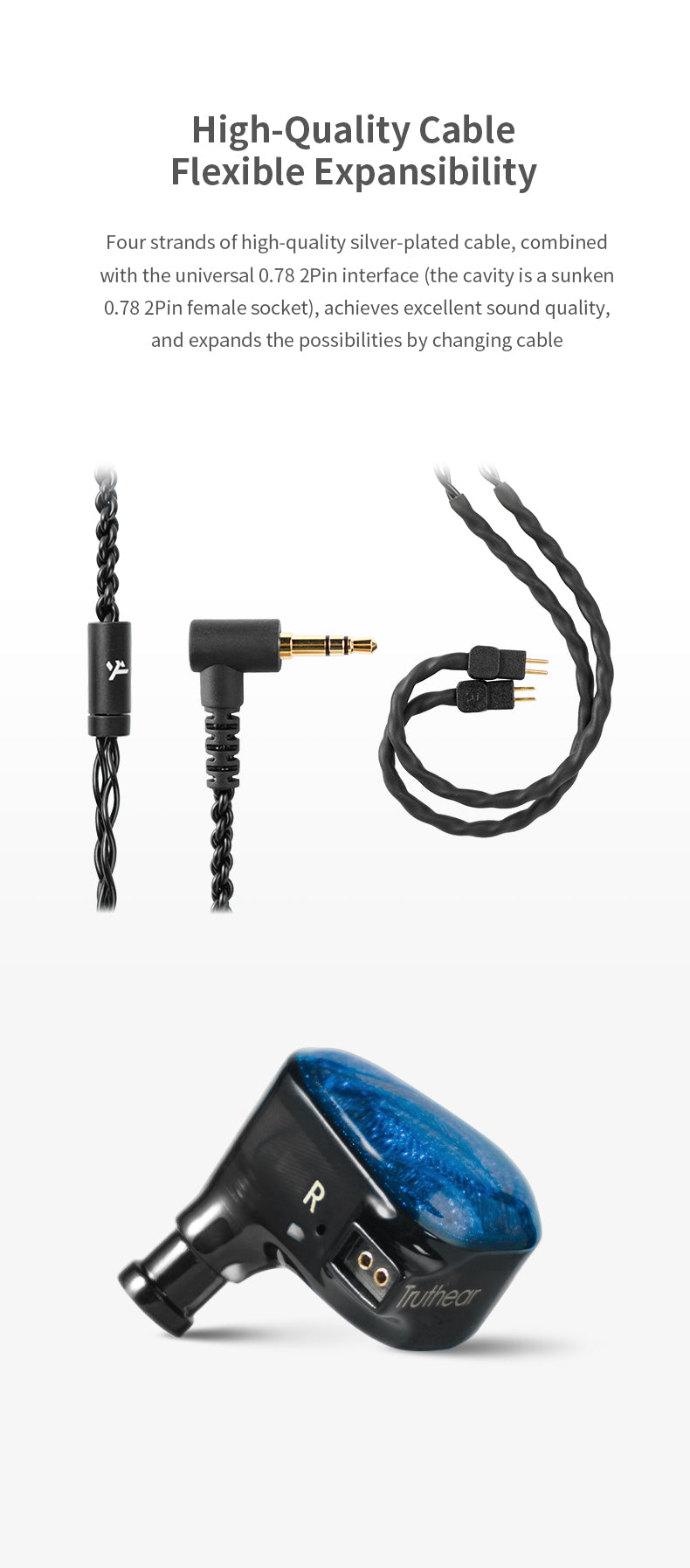 TRUTHEAR x Crinacle ZERO Dual Dynamic Driver In-Ear Monitor (IEM) Earphones - High Fidelity Sound for Audiophiles, Musicians & Gaming Enthusiasts