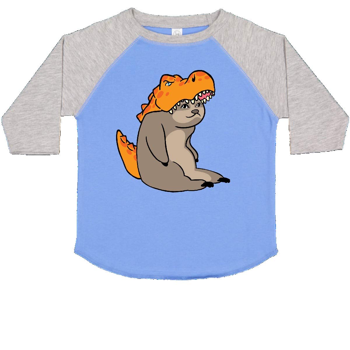 Inktastic Halloween Sloth Dinosaur Toddler T-Shirt - Cute Dino Costume Tee for Boys & Girls - Perfect for Trick or Treat, Halloween Parties & Dress-Up Play