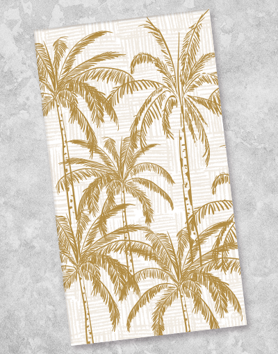 Golden Palms Guest Towel Napkins - 36 Count Premium Quality Bathroom & Kitchen Towels for Parties, Weddings, and Events - Soft & Absorbent Paper Napkins for Home & Commercial Use
