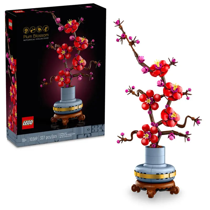 LEGO Botanical Collection Plum Blossom Building Kit - Creative Flower Model for Home Decor, Gift & Relaxation | Perfect for Adults, Office Desk & Zen Spaces