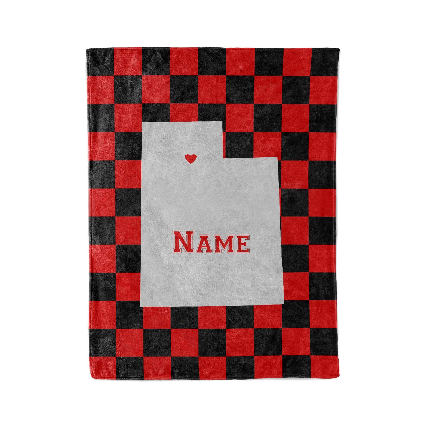 Custom Utah State Pride Fleece Throw Blanket - Personalized with Family Name - Salt Lake City Edition - Cozy Gift for Home, Office & Travel