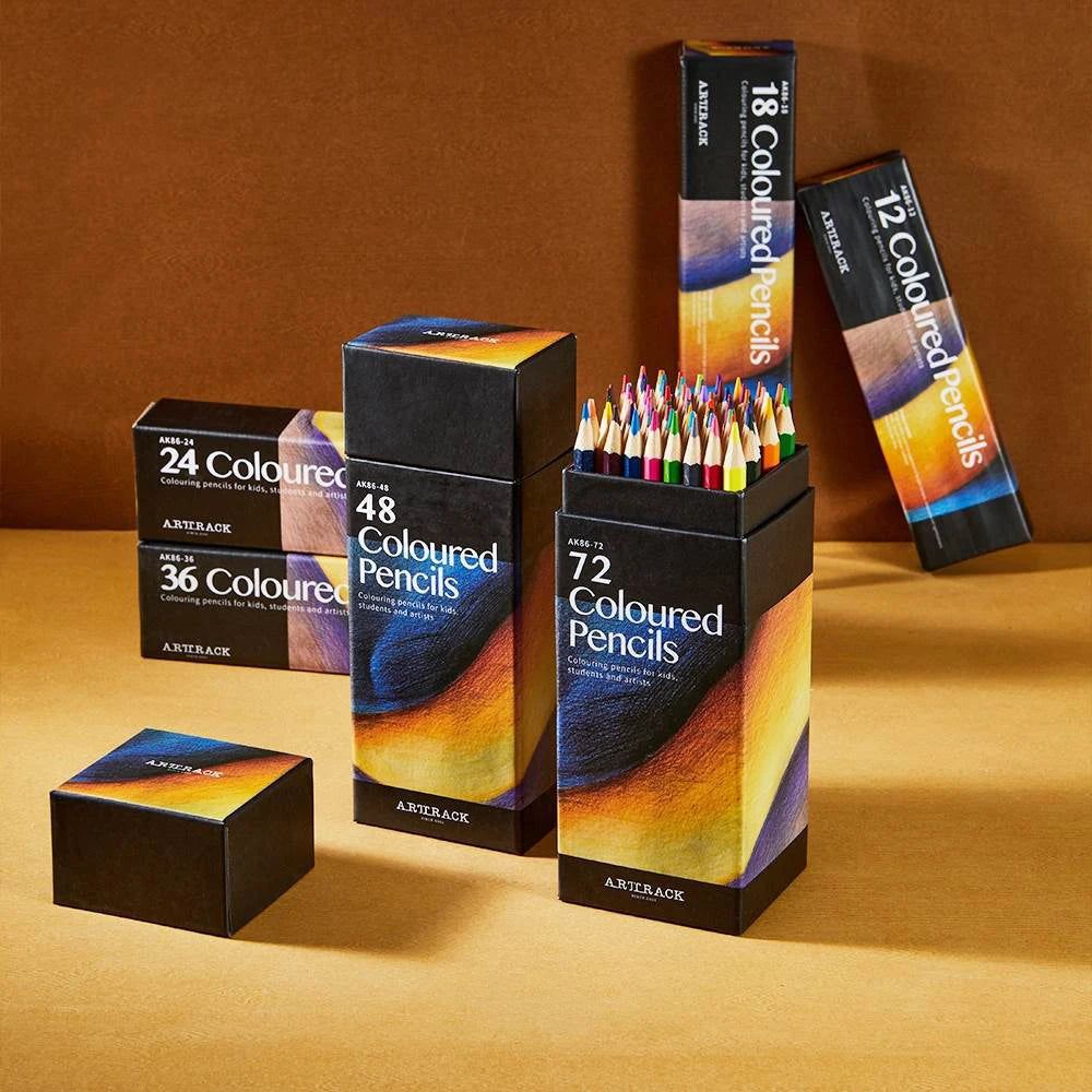 Premium Wooden Colored Pencils Set - 36 Vibrant Colors for Artists, Students & Adult Coloring - Ideal for Sketching, Drawing & Art Projects