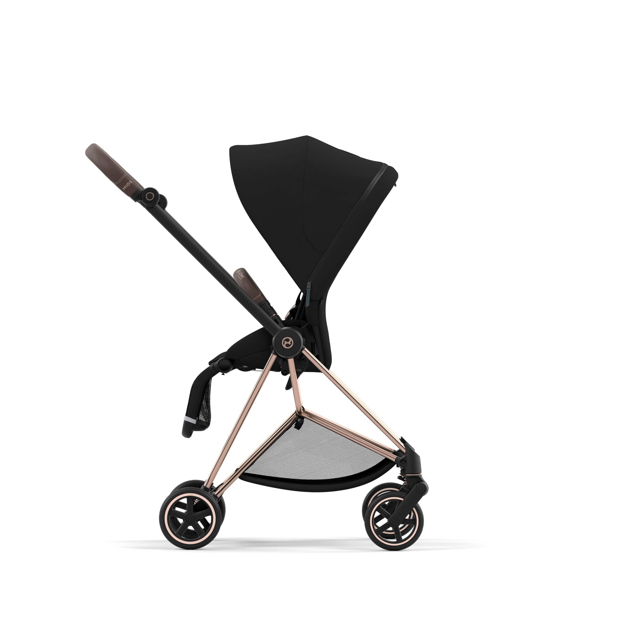 Cybex Mios 3 Complete Stroller - Rose Gold & Brown Luxury Baby Stroller with Reversible Seat | Perfect for Urban Travel, Shopping & Family Outings