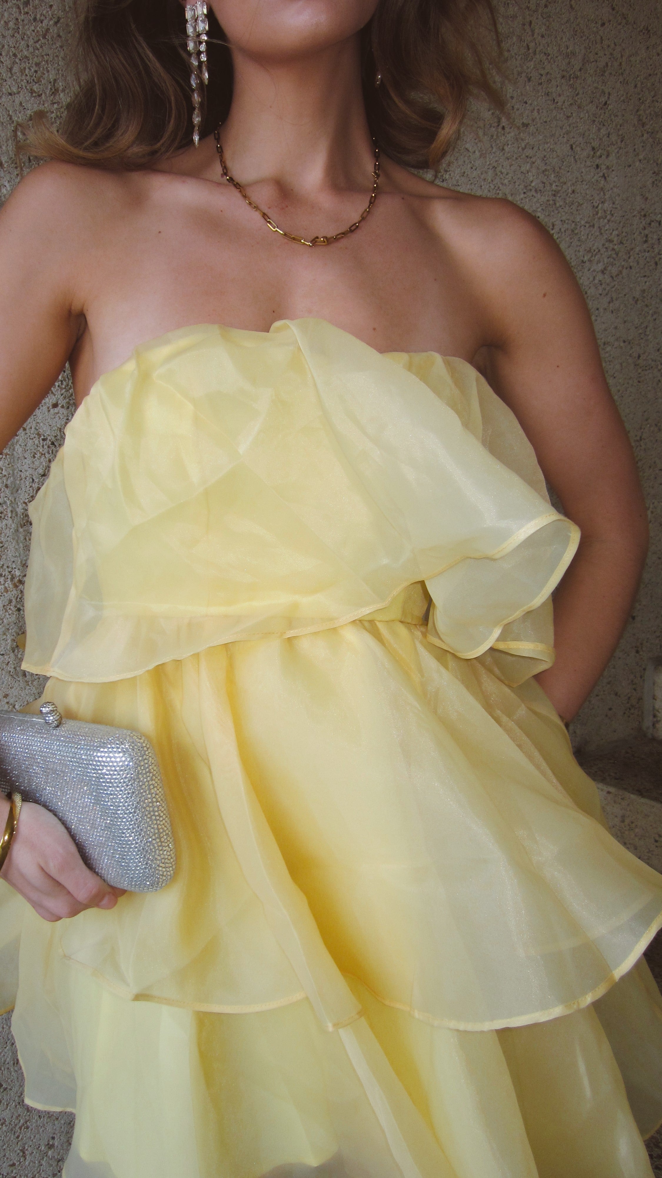 Fantasia Mini Dress in Yellow - Flirty Summer Outfit for Beach Parties & Date Nights