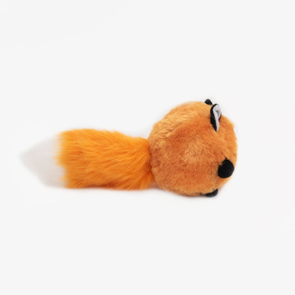 Fluffy Fox Plush Toy for Throwing - Soft & Bushy Stuffed Animal by Zippy Paws - Perfect for Fetch Games, Dog Training & Cuddling Playtime