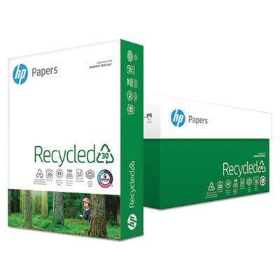 HP Office Recycled Copy Paper - 92 Brightness, 20lb, Letter Size (8.5