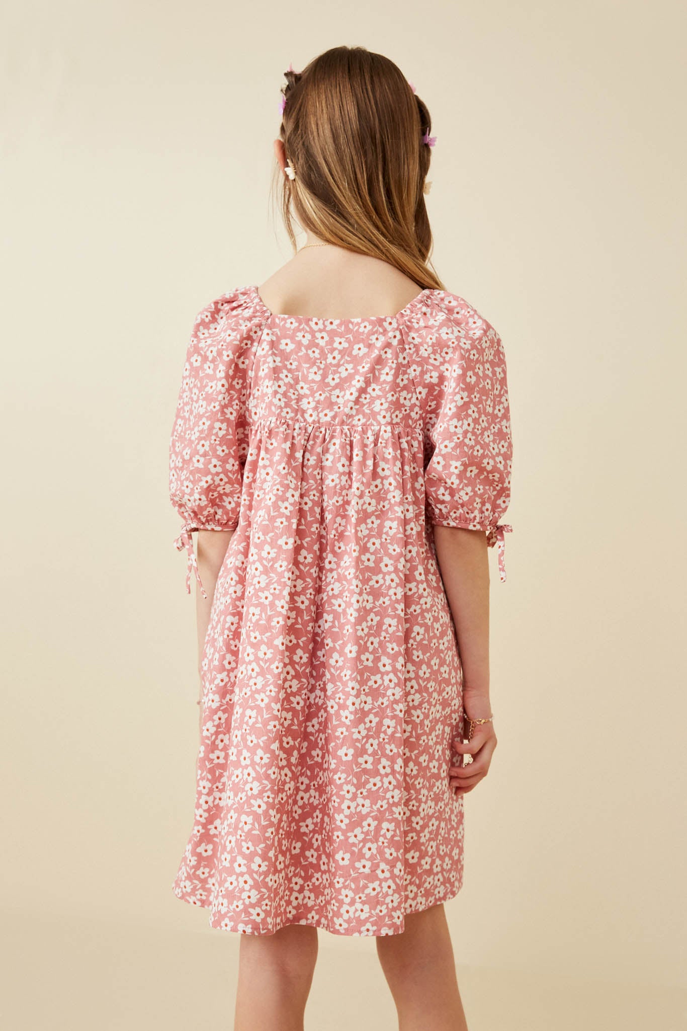 Stylish Ditsy Floral Square Neck Poplin Dress for Women - Perfect for Summer Outfits, Beach Vacations & Date Nights
