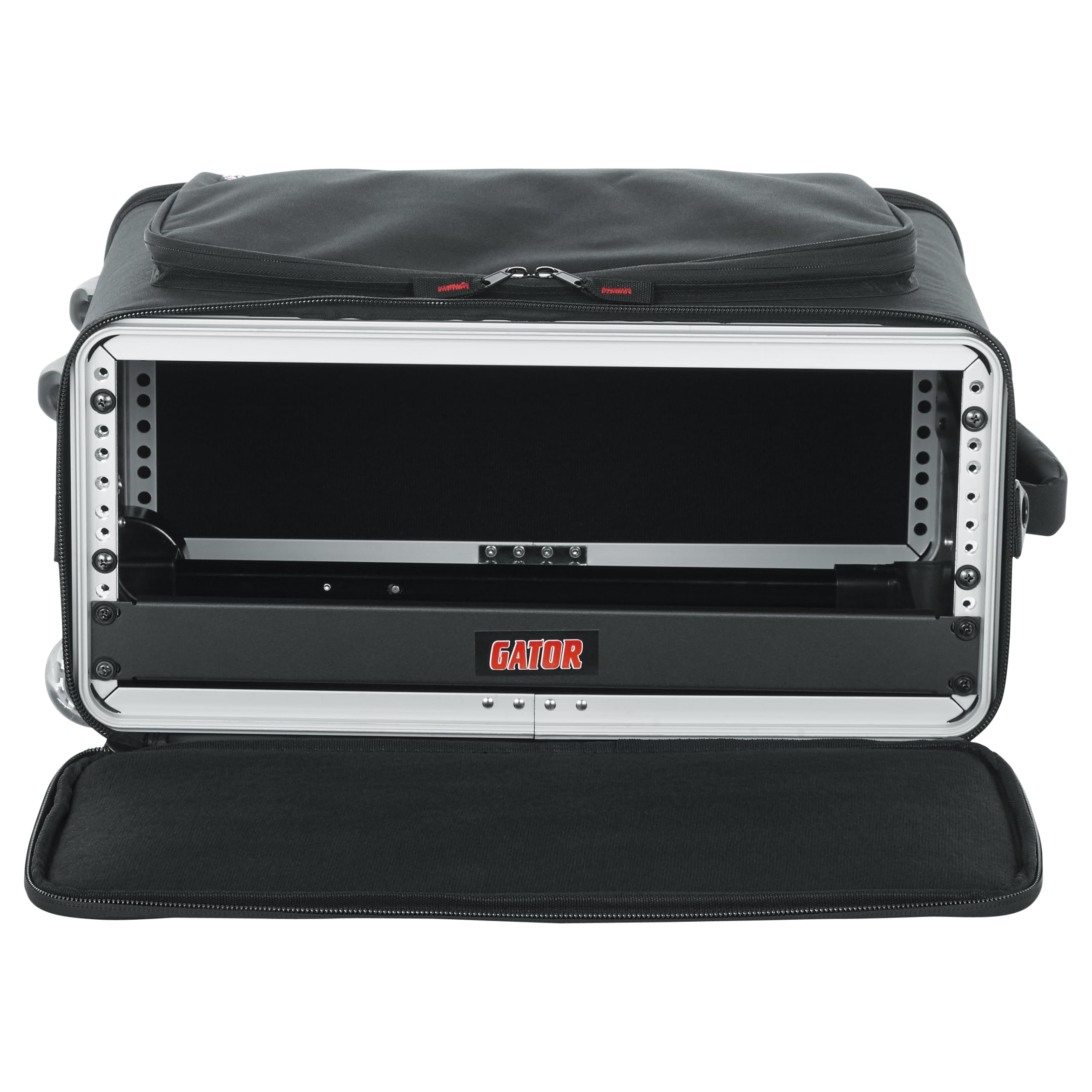 Gator GR-RACKBAG-3UW Lightweight Rolling Rack Bag for DJ Equipment - Portable Gear Case with Wheels for Music Studio, Live Performances & Travel