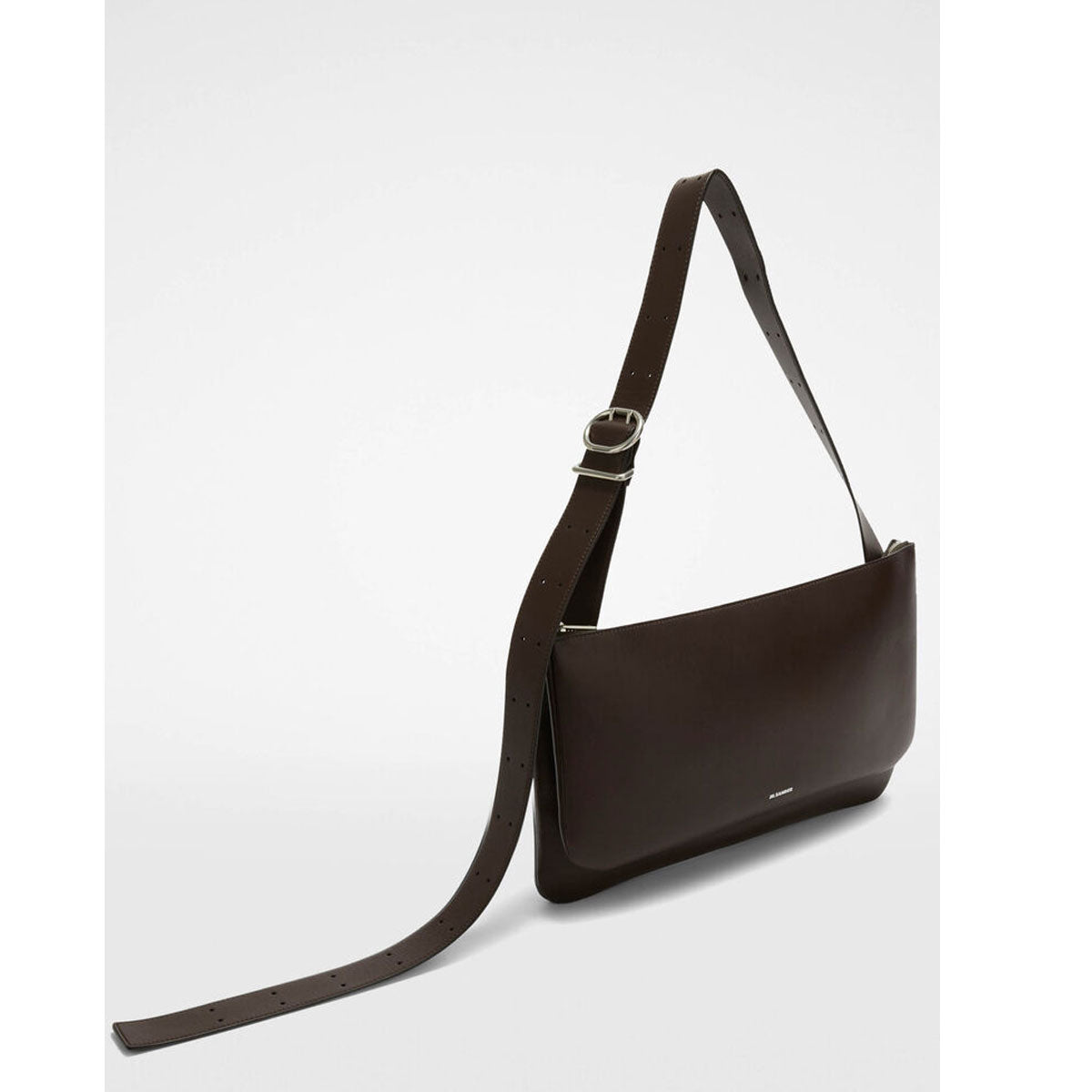 Ombra East West Espresso Leather Crossbody Bag - Stylish & Compact for Everyday Use, Travel, and Work