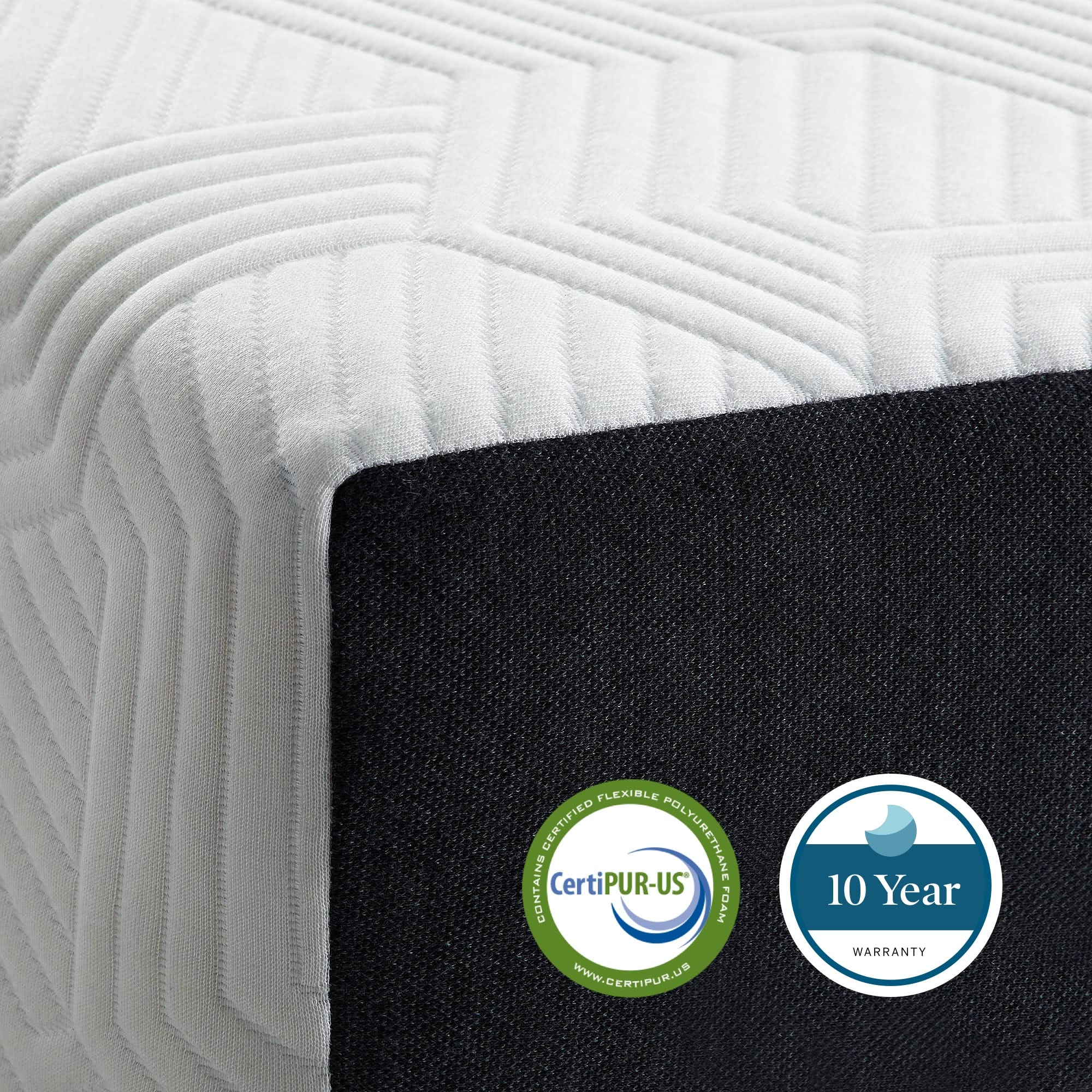 Lucid 8 Inch Queen Size Plush Gel Memory Foam Mattress with Bamboo Charcoal & Hypoallergenic Cooling Technology | Perfect for Bedrooms, Guest Rooms & Dorm Rooms