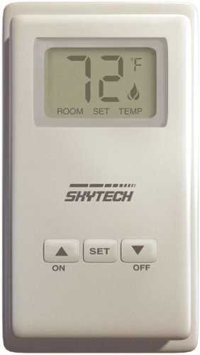 Skytech TM-3 Wired Wall Mounted Timer for Fireplace Control - Programmable Thermostat Switch for Gas Fireplaces, Electric Heaters & Home Automation (Ideal for Living Rooms, Bedrooms & Offices)