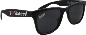DGK Haters Sunglasses - Black Aviator Style for Men & Women - UV Protection, Polarized Lenses - Perfect for Outdoor Sports, Driving & Beach Activities