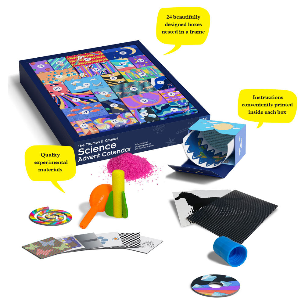 Thames & Kosmos Science Advent Calendar - 24 Days of STEM Experiments & Educational Activities for Kids | Perfect for Holiday Learning & Christmas Countdown