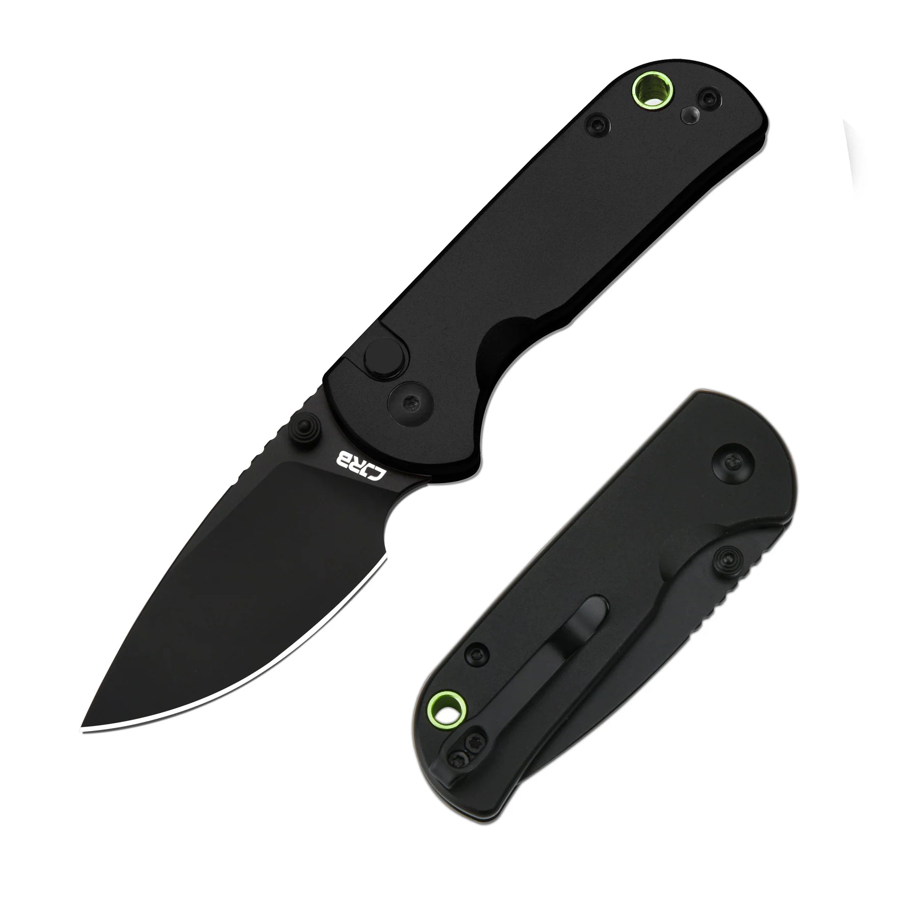 CJRB 1935BK Hectare Crossbar Lock Folding Knife - Sand Polished Drop Point Blade, Black G10 Handles - EDC, Camping, Outdoor Survival Tool