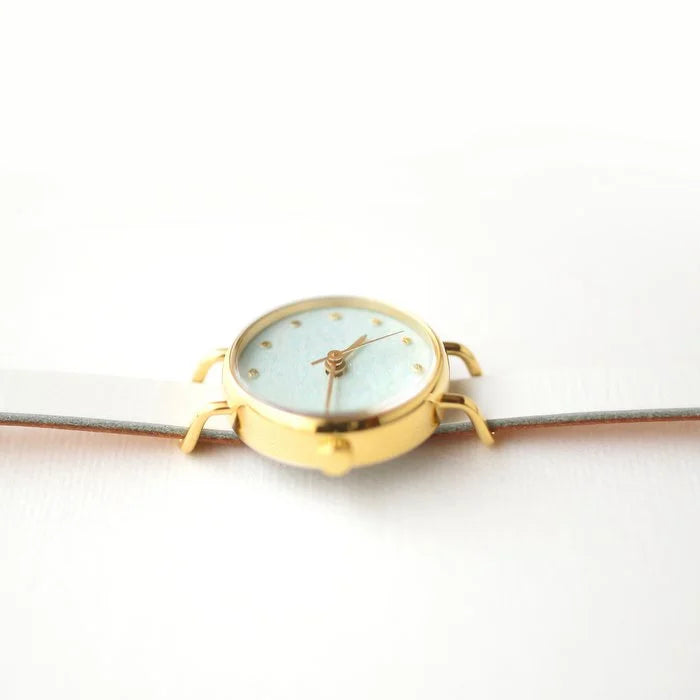 Elegant Women's Amazonite Wristwatch - Pale Greenish Blue Japanese Handmade Watch for Casual & Formal Occasions