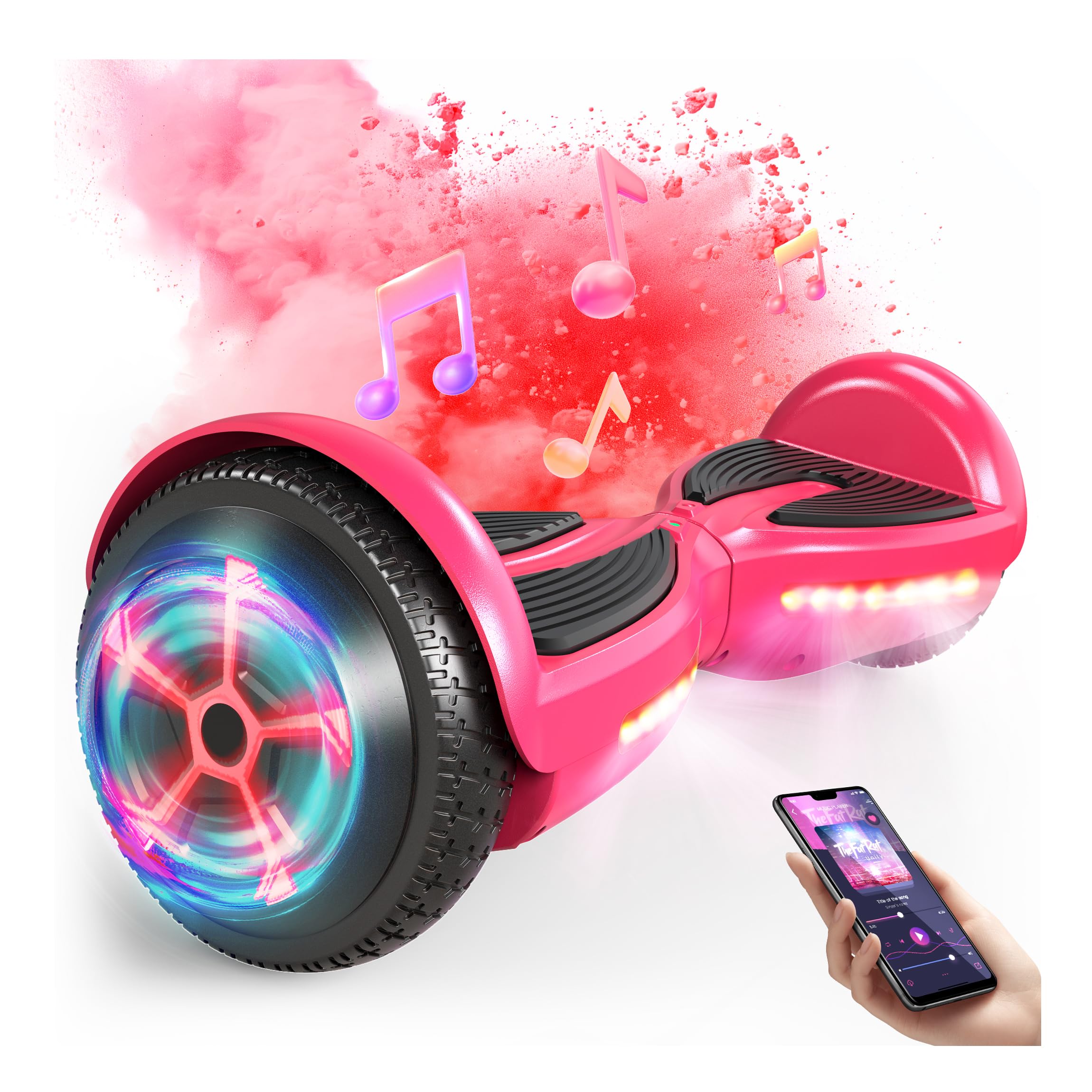 **SISIGAD Electric Scooter for Kids & Adults - Bluetooth, 6.5