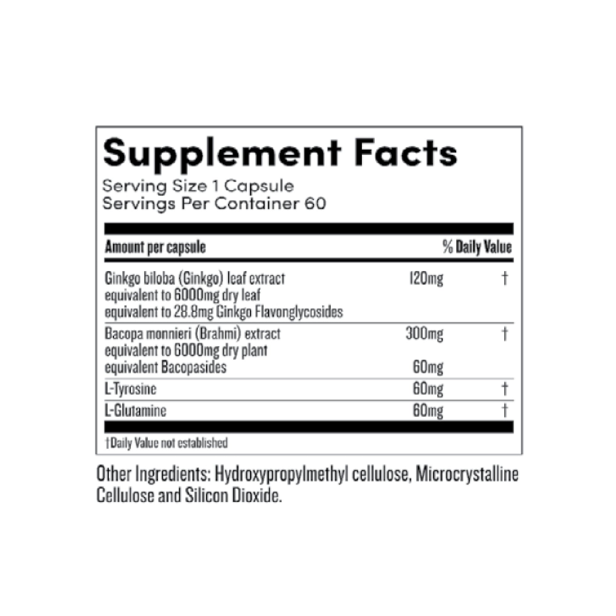 Me Today Brain Focus Supplement - Enhance Memory & Concentration for Work, Study & Daily Tasks - Natural Nootropic for Mental Clarity & Cognitive Support