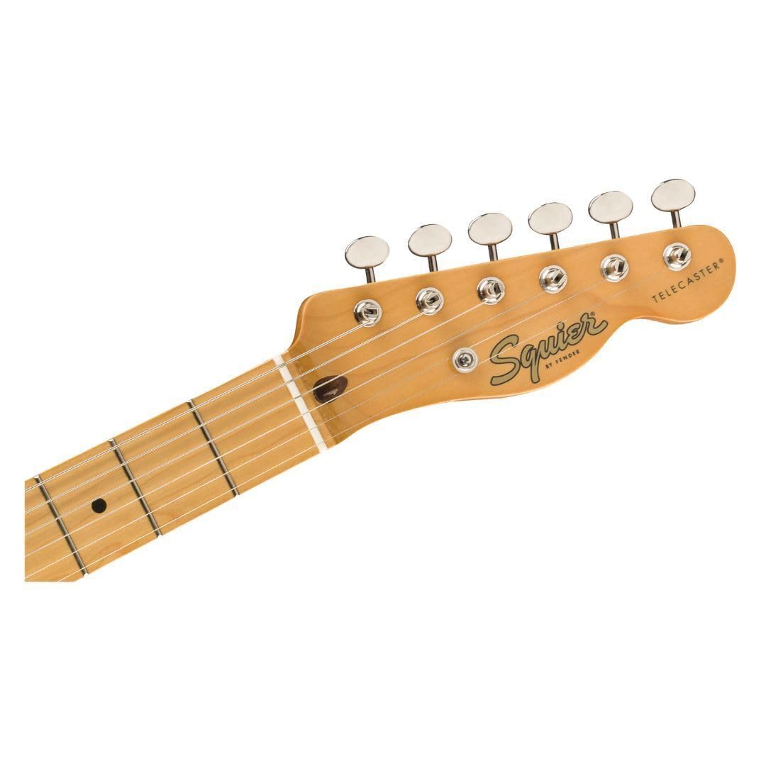 Squier Classic Vibe 6-String Solid Body Electric Guitar for Right-Handed Players - White Blonde Finish - Perfect for Beginners, Practice & Live Performances