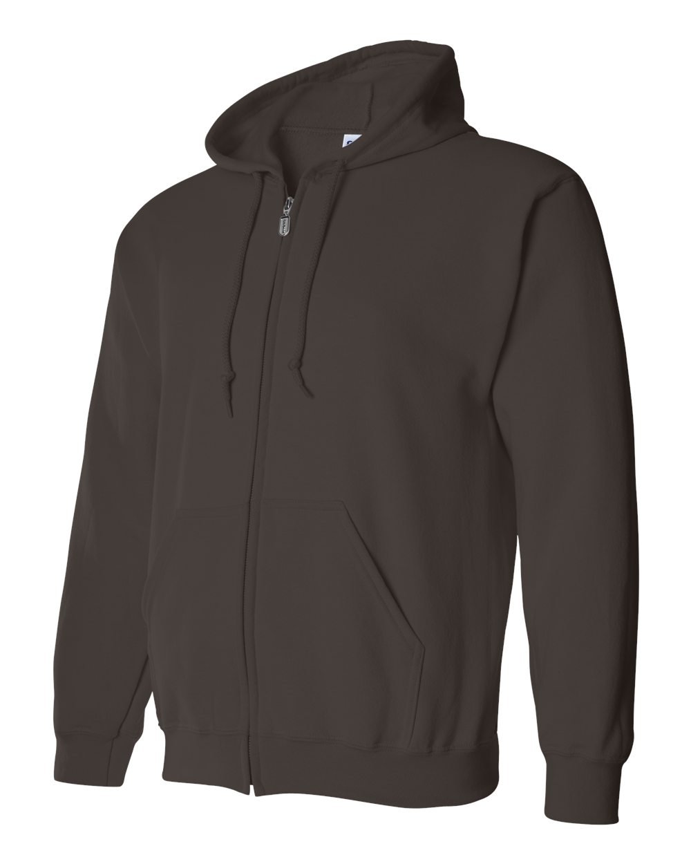 Gildan Heavy Blend 8 oz. 50/50 Full Zip Hoodie Sweatshirt - Dark Chocolate, XL (Pack of 12) | Comfortable Men's & Women's Pullover for Casual Wear, Workout & Outdoor Activities