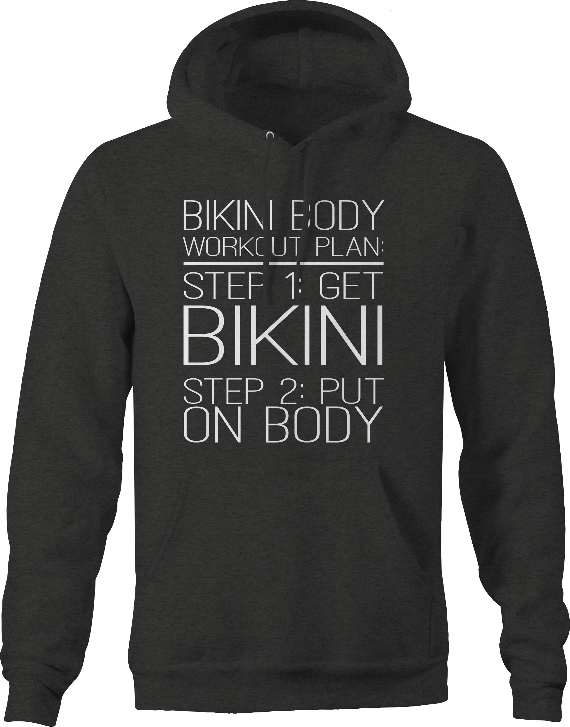 Men's Gray Sassy Hoodies for Bikini Body Workout - Gym, Running & Casual Wear