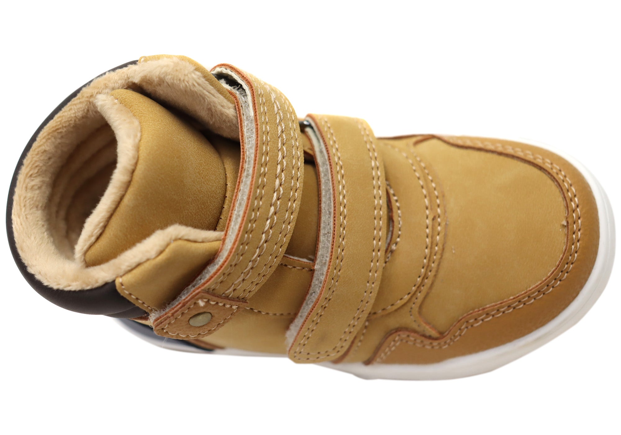Grosby Alfie Boys Kids Comfortable Boots With Adjustable Straps - Waterproof Winter Snow Boots for Toddlers, Perfect for Outdoor Play & School Activities