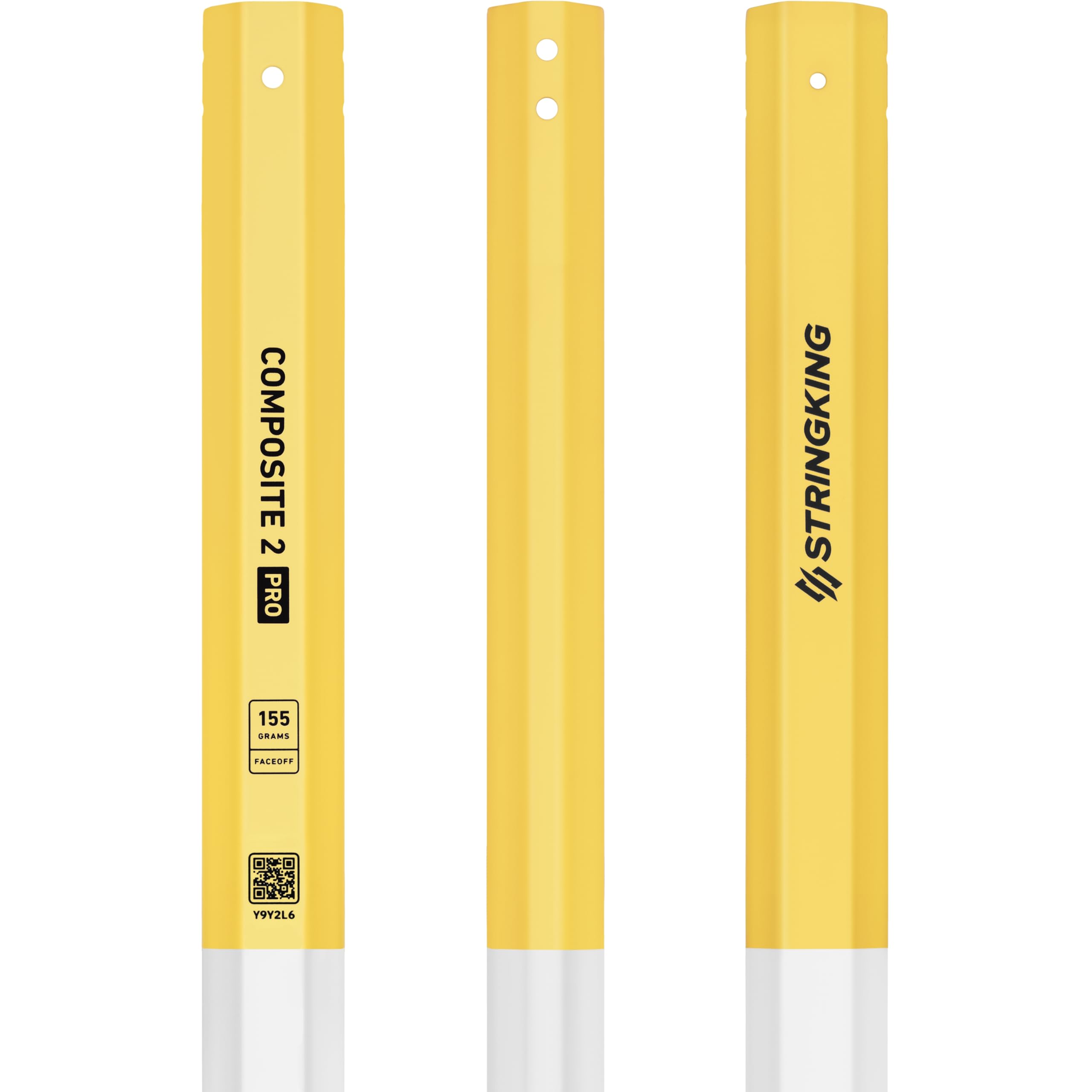 StringKing Composite 2 Pro Faceoff Lacrosse Shaft - Bottom Lever Design for Enhanced Control - High-Performance Men's Lacrosse Stick for Faceoff Specialists - Perfect for Competitive Games and Training Sessions