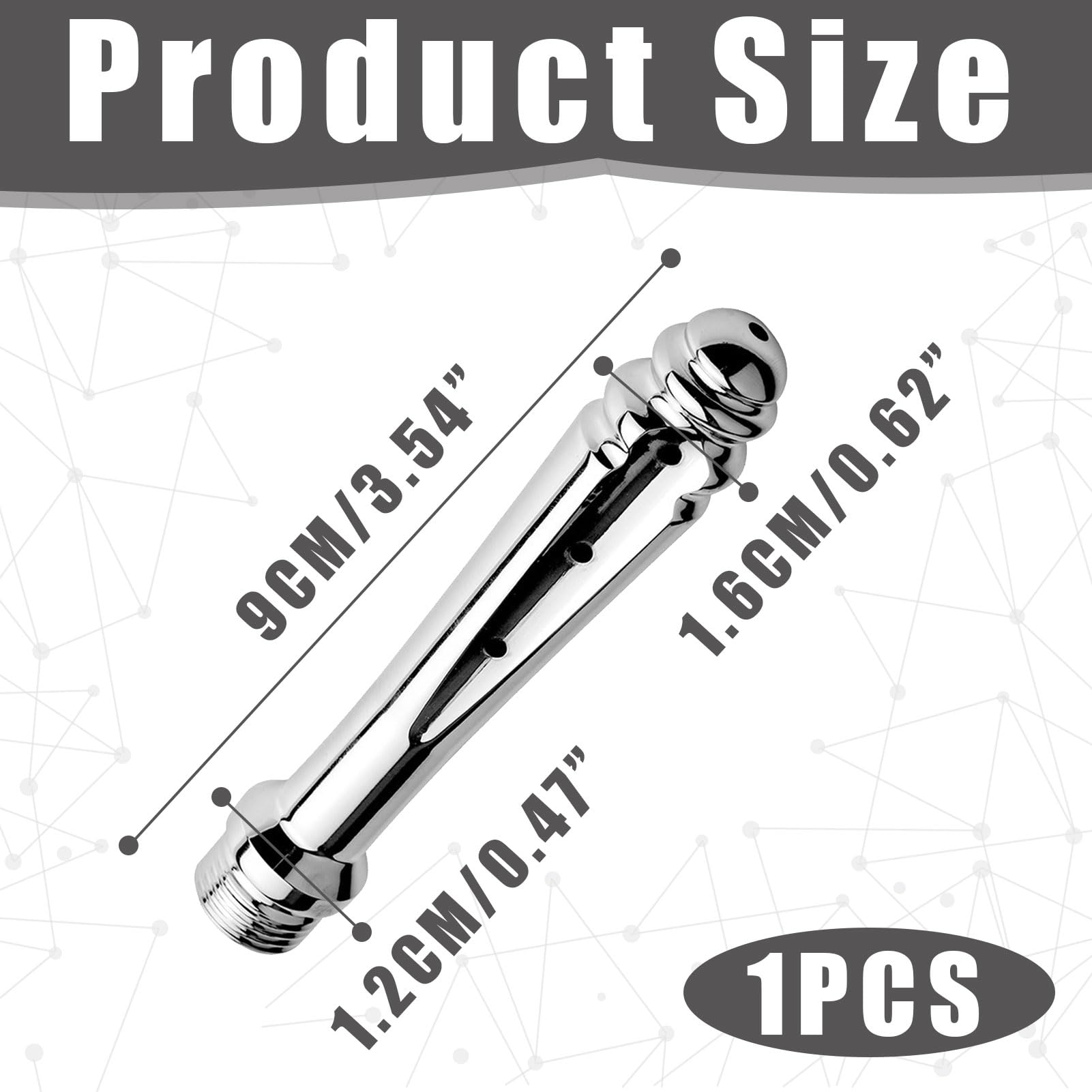 Anal Shower Attachment for Men & Women - Aluminum Bidet Sprayer for Personal Hygiene & Anal Cleansing - Perfect for Travel, Home Use & Postpartum Care